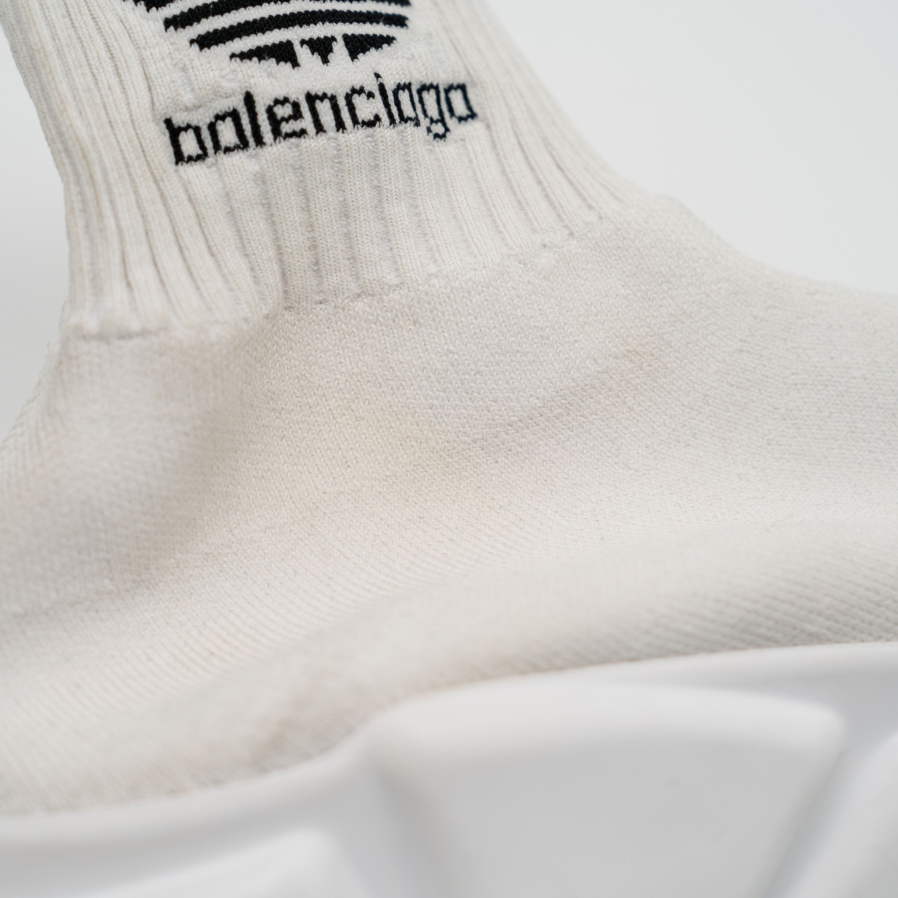 Adidas × Balenciaga Balenciaga Adidas Speed High-Top Sneakers White Black Size US 10 / IT 40 - 9 Thumbnail