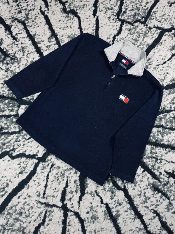 Tommy Hilfiger Vintage halfzip fleece Tommy Hilfiger navy logo L Size US L / EU 52-54 / 3 - 2 Thumbnail