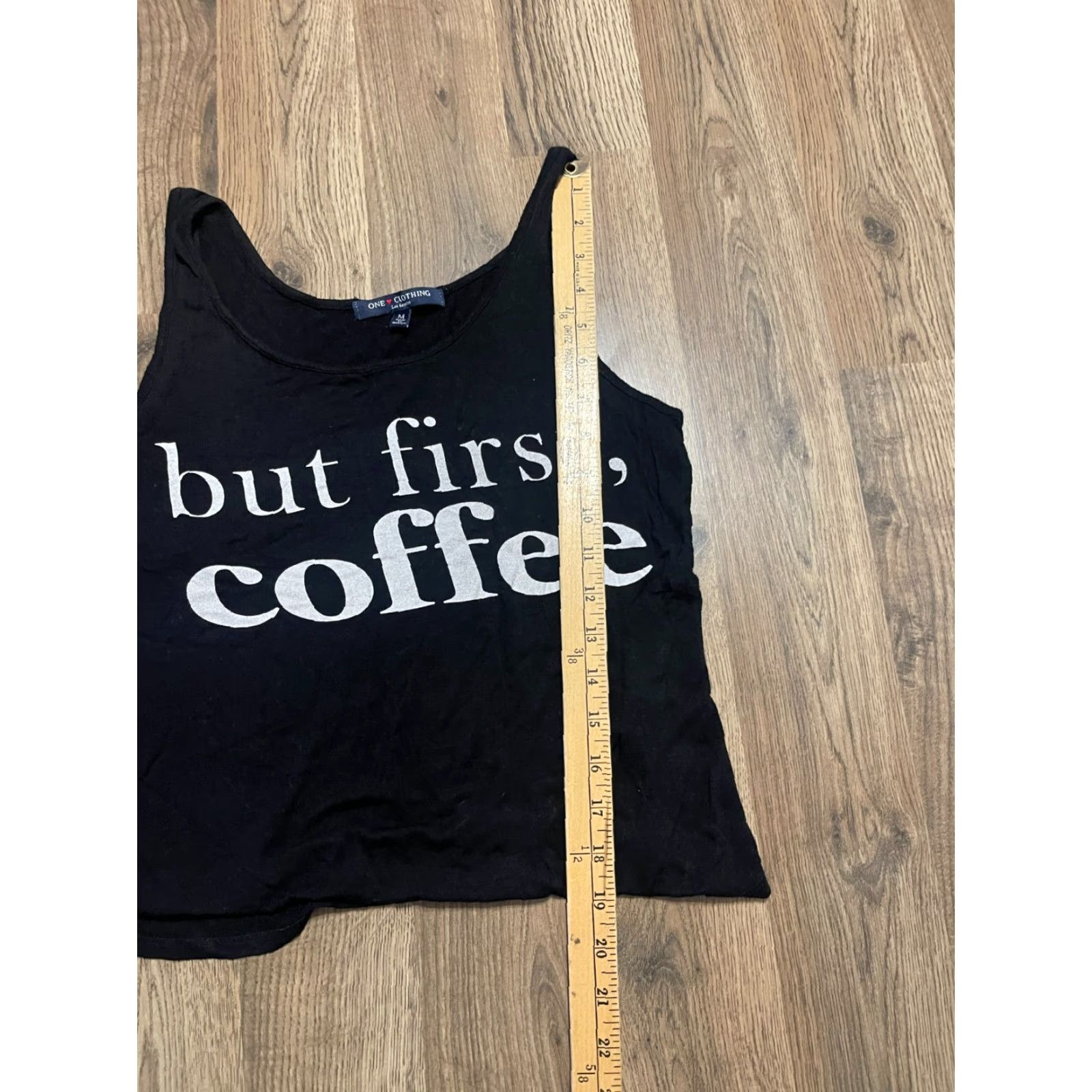 Acme Clothing One Clothing Tank Top Womens Medium Black But First Coffee Tank Size M / US 6-8 / IT 42-44 - 7 Thumbnail