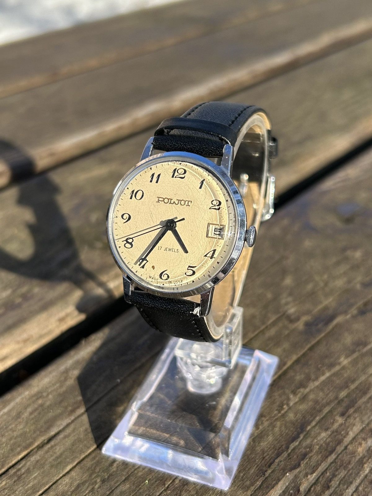 Vintage Vintage Watch Soviet USSR Mechanical Poljot Hand Winding Size ONE SIZE - 3 Thumbnail
