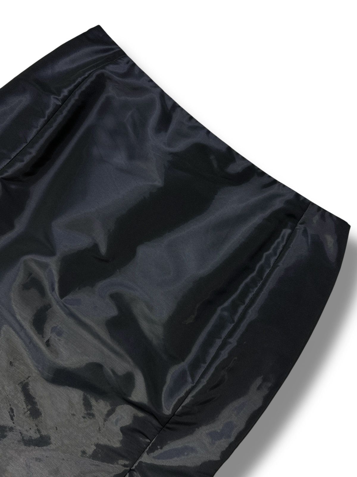 Balenciaga Balenciaga Paris Black Nylon Shimmer On Knee Skirt Size 42FR Size 30" / US 8 / IT 44 - 10 Thumbnail