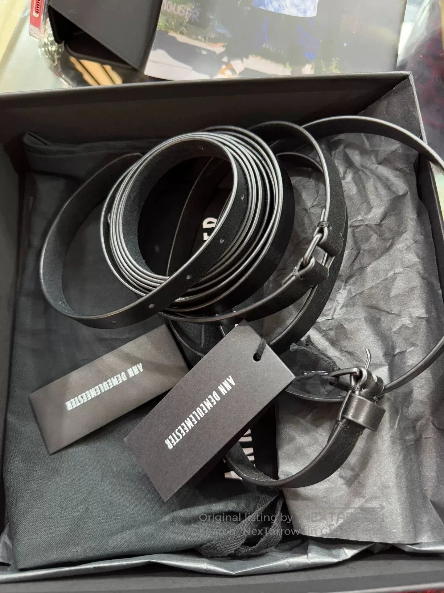 Ann Demeulemeester long black body wrap belt by ann demeulemeester. Size ONE SIZE - 1 Thumbnail