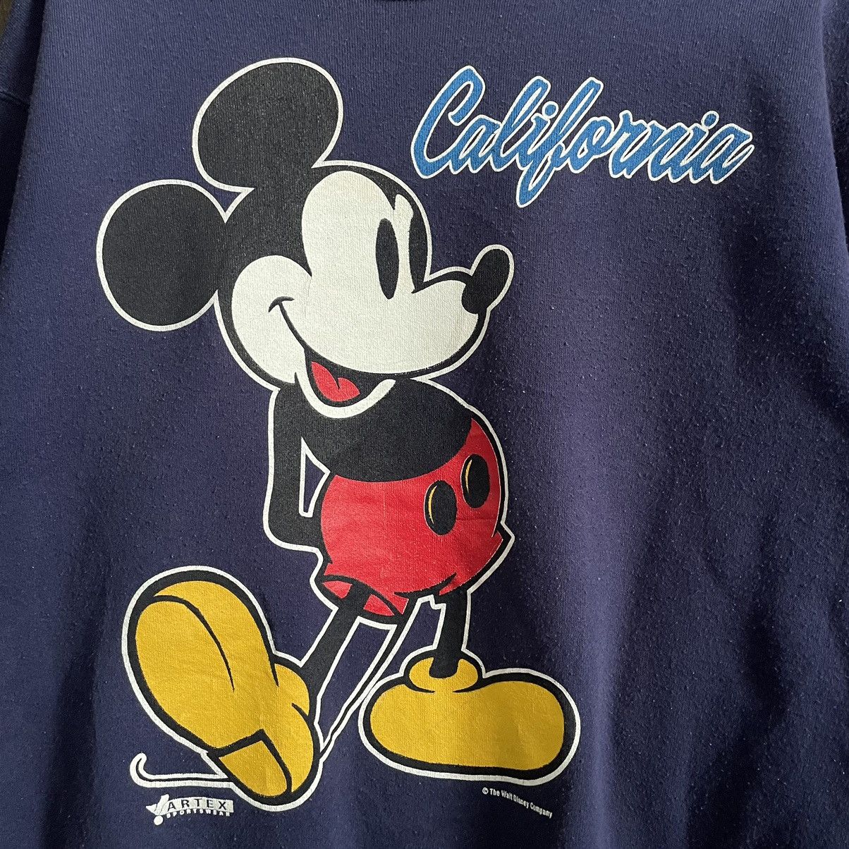Mickey Mouse × Vintage Vintage 90’s Mickey California Crewneck Size US L / EU 52-54 / 3 - 3 Thumbnail