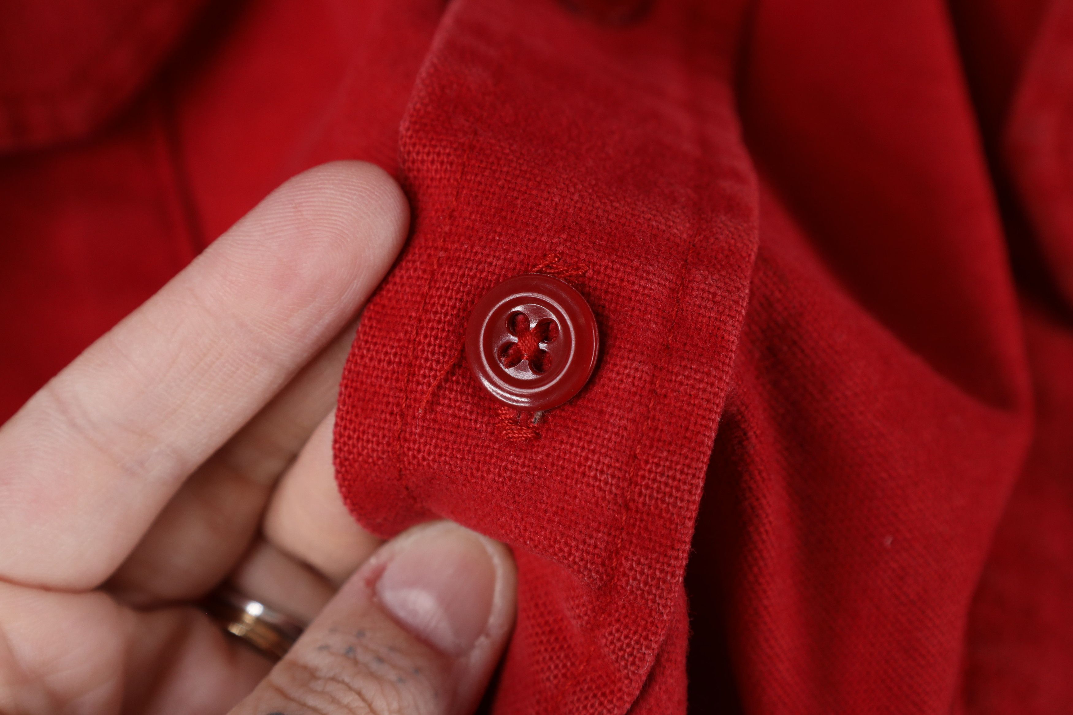 Vintage × Woolrich Woolen Mills Vintage 70s Woolrich Chamois Cloth Collared Button Shirt USA Size US XXL / EU 58 / 5 - 10 Thumbnail