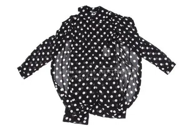 Comme des Garcons Comme Des Garcons Black and white vintage polka dot shirt Size S / US 4 / IT 40 - 6 Thumbnail