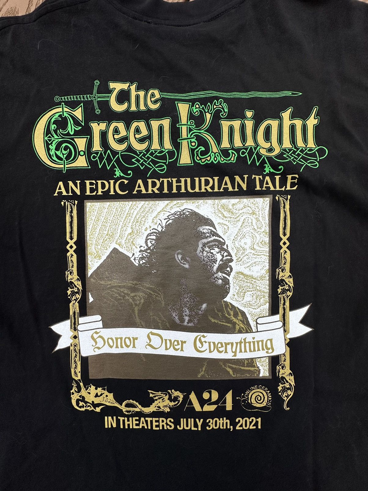 Online Ceramics XL - Online Ceramics 'Green Knight' A24 Collab Tee