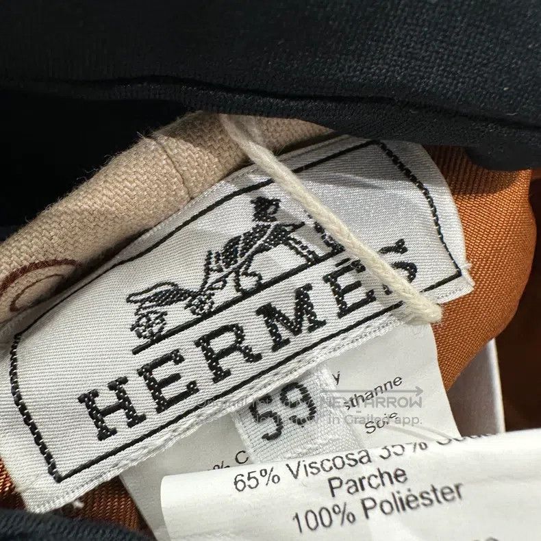 Hermes Hermes size 59 Full-print patterned beret Size ONE SIZE - 5 Thumbnail