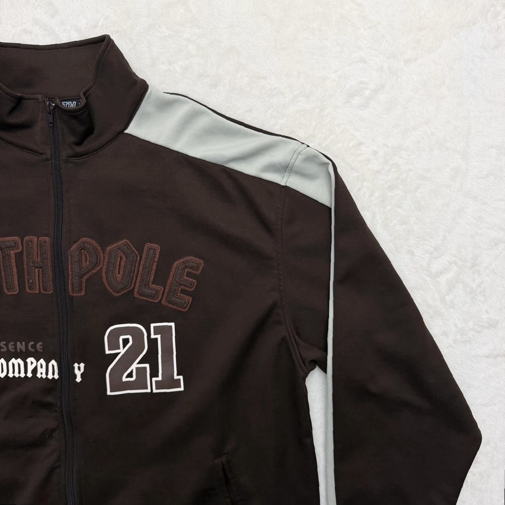 Southpole South Pole Track Jacket Men XL Brown Colorblock Full Zip with Pockets Athletic Size US XL / EU 56 / 4 - 3 Thumbnail