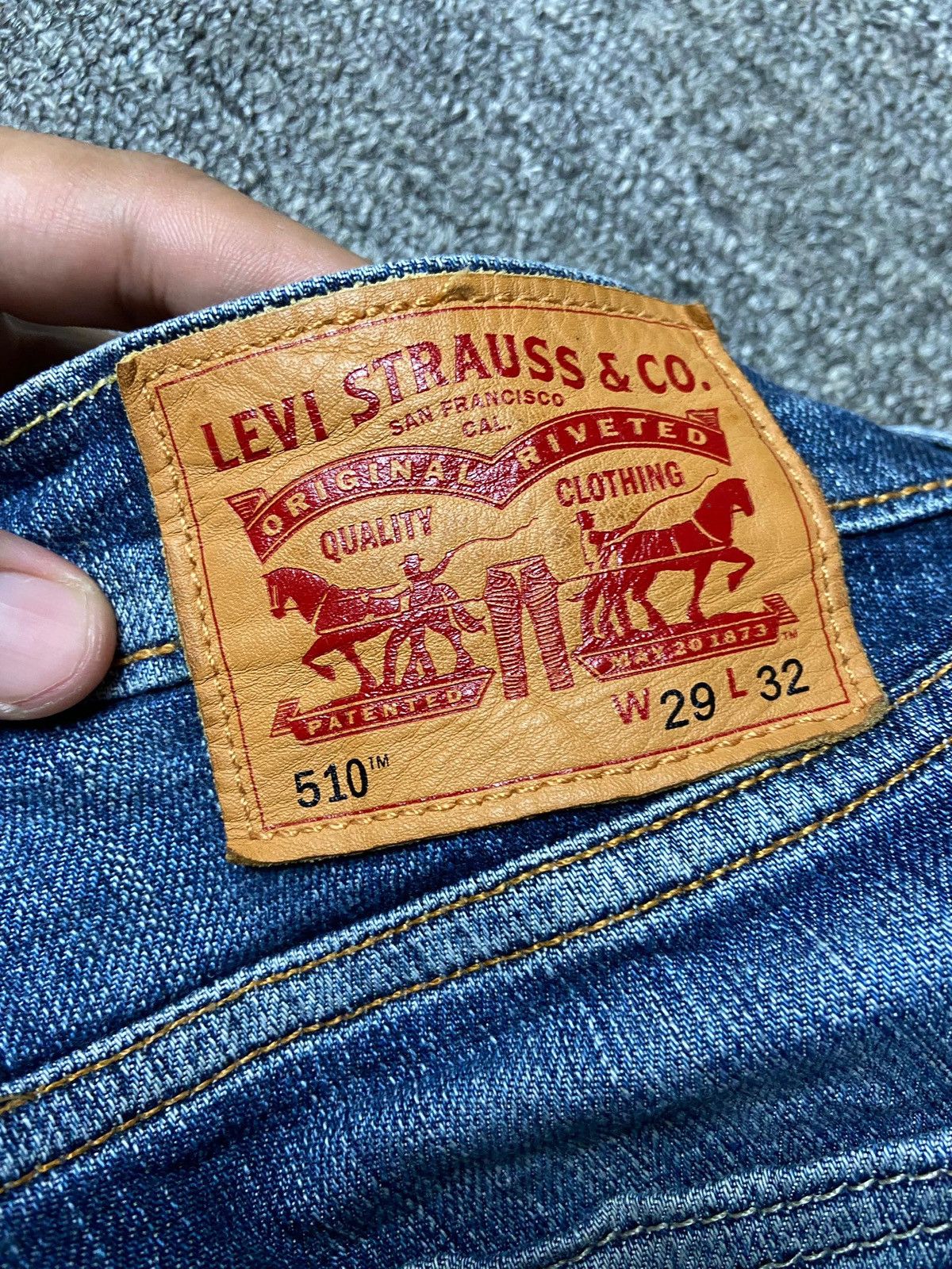 Levi's Levis Strauss Co. 510 Distressed Jeans (162) Size US 30 / EU 46 - 5 Thumbnail