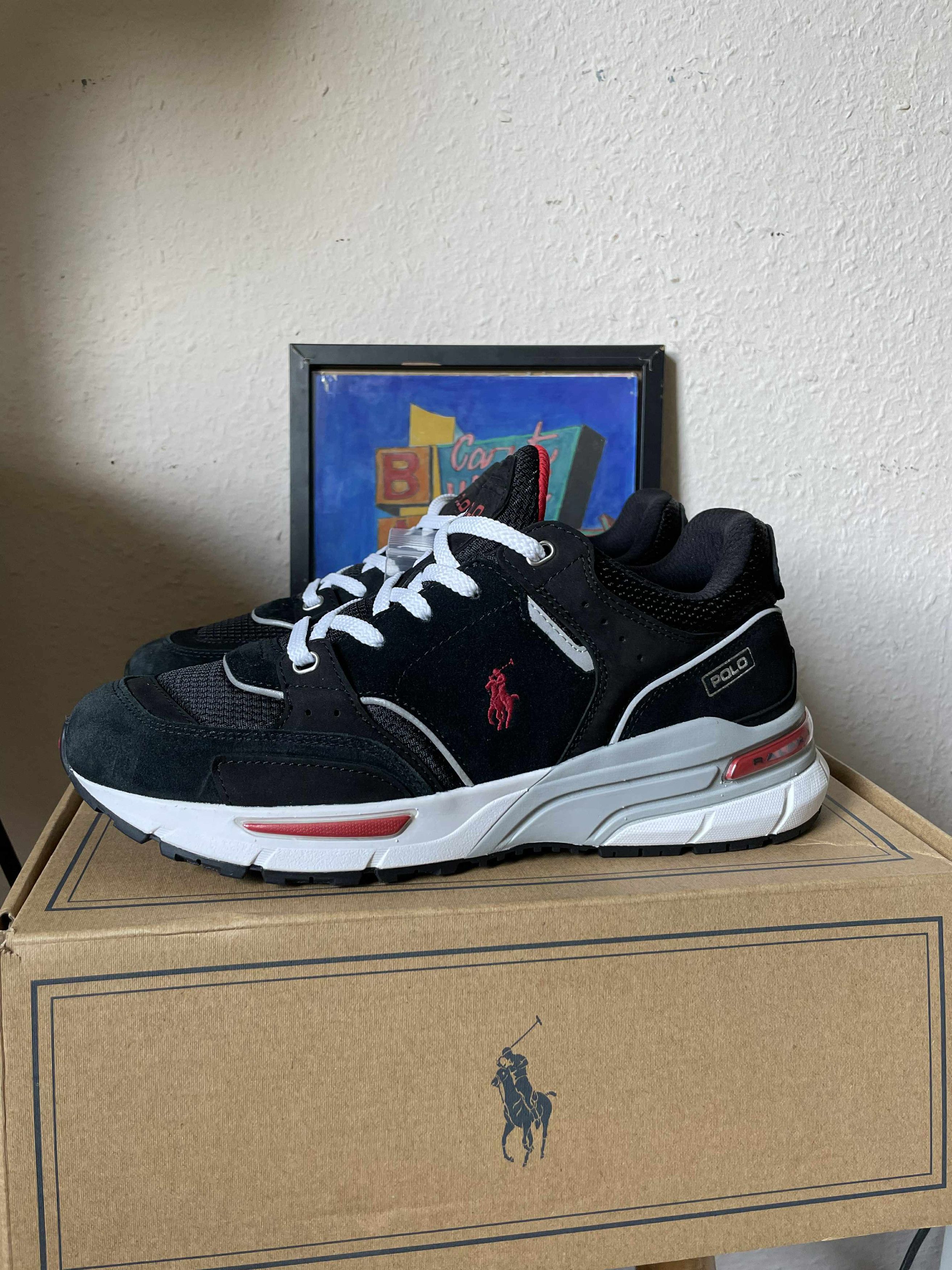 Polo Ralph Lauren Polo Ralph Lauren Trackstar Sneakers Trainers US 9 Leather Size US 9 / EU 42 - 2 Thumbnail