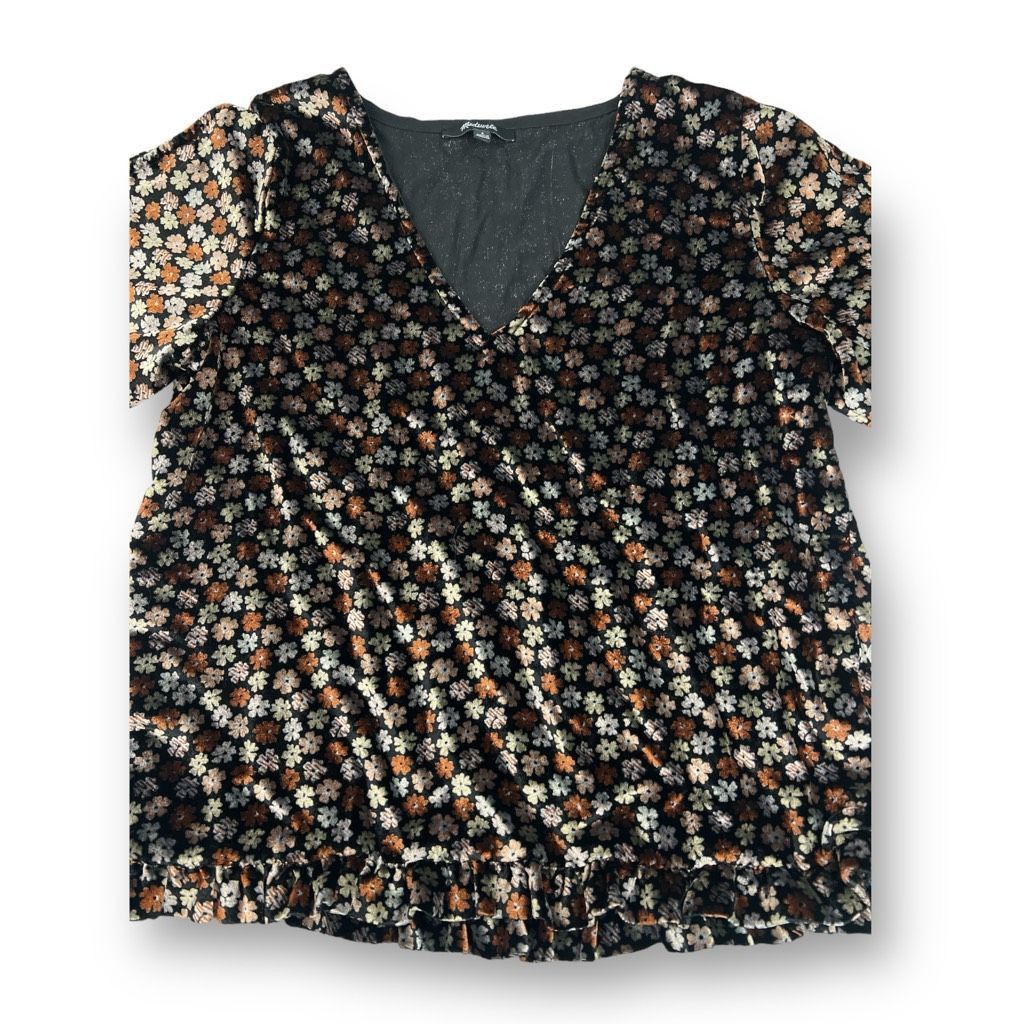 Madewell Madewell Velvet Tulip Sleeve Floral Top Size Small Size S / US 4 / IT 40 - 4 Thumbnail