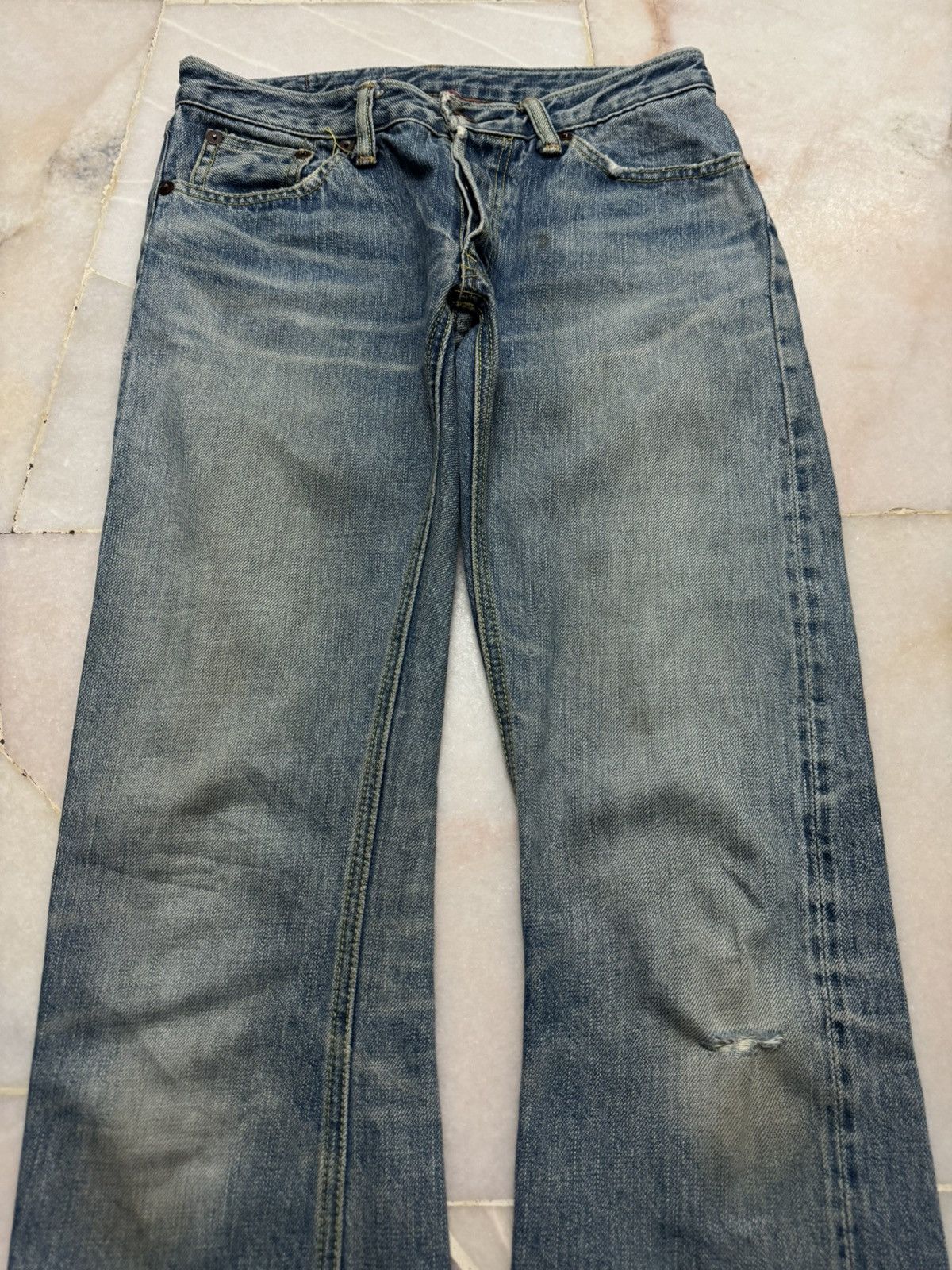 14th Addiction 💥SELVEDGE💥90's KATOTOGI MADE IN JAPAN FADED SELVEDGE FLARED Size US 26 / EU 42 - 3 Thumbnail