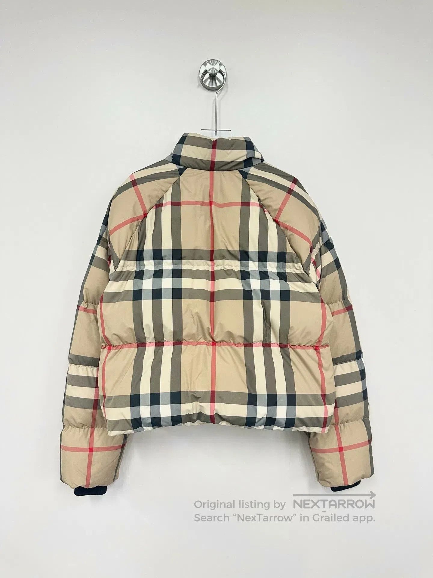 Burberry Burberry Khaki Classic Plaid Zip-up Down Jacket| Size S / US 4 / IT 40 - 2 Thumbnail