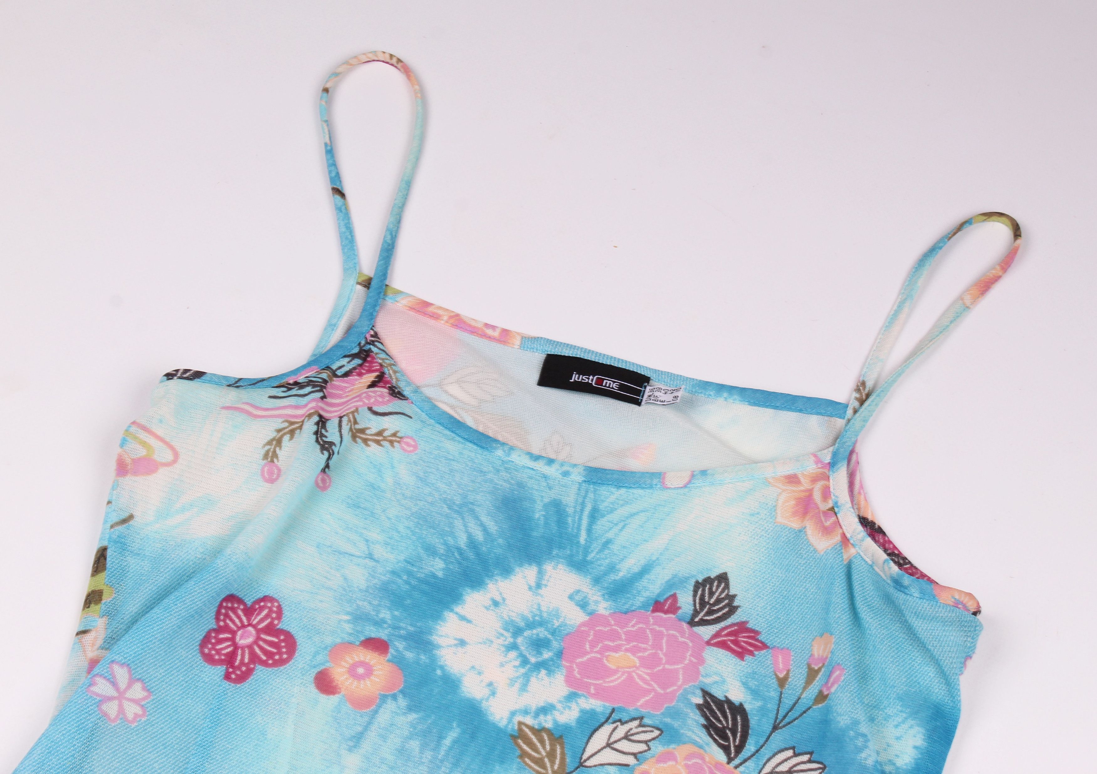 Vintage Vintage Just Me Mesh Printed Sleep Dress Size M / US 6-8 / IT 42-44 - 5 Thumbnail