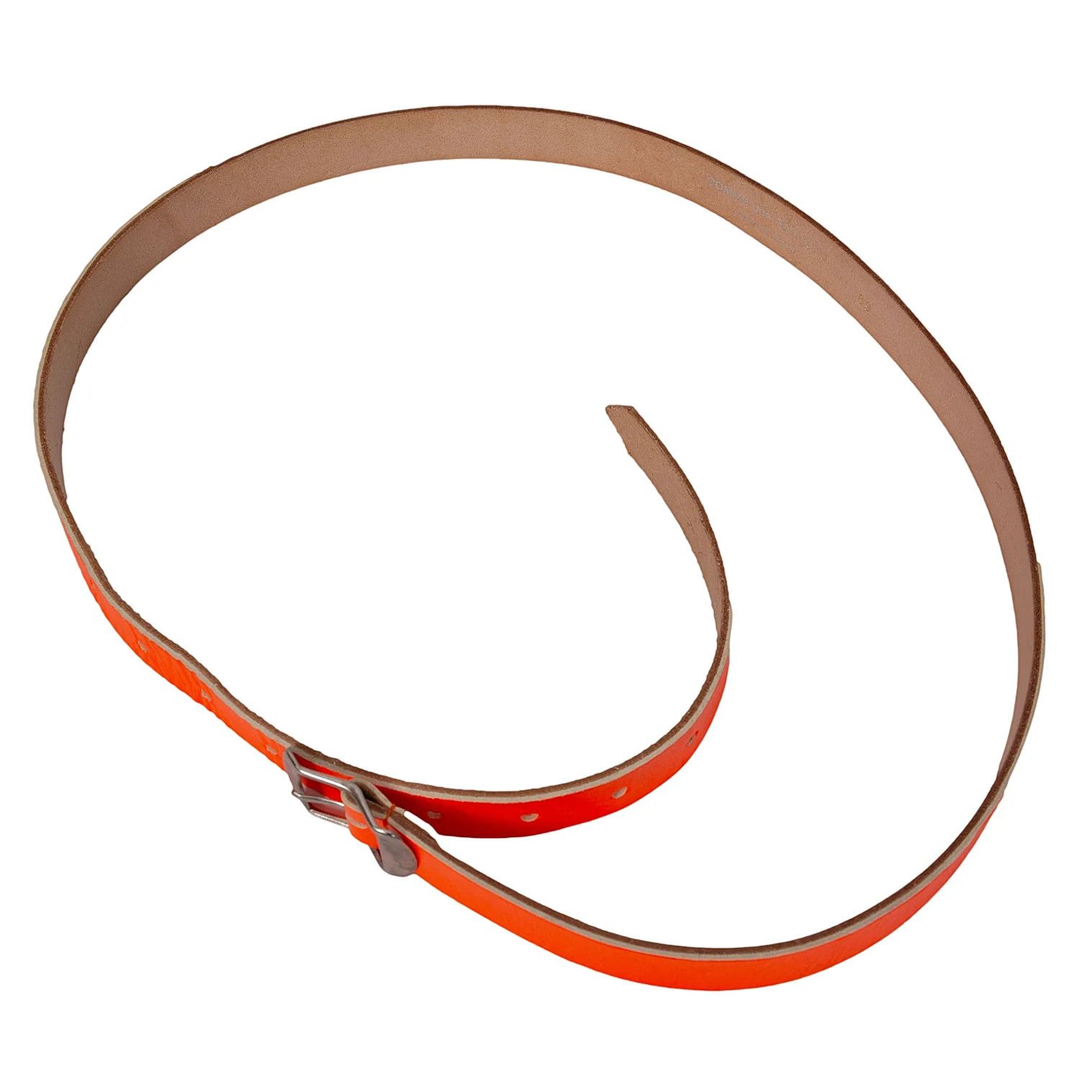 Comme des Garcons Homme Plus Leather Neon Color Belt in Orange 89 Size ONE SIZE - 2 Thumbnail