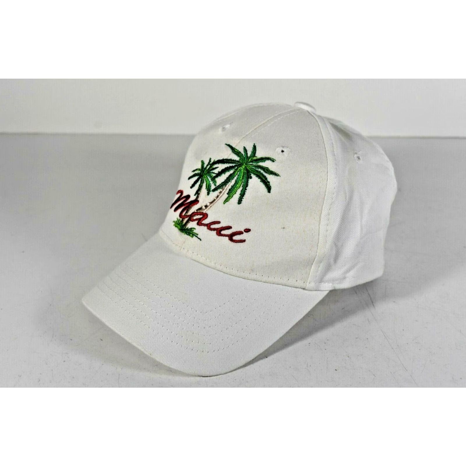 Vintage Maui Maui Surf White Snapback Men Palm Tree Embroider Logo Baseball Cap Hat Cotton Cap Size ONE SIZE - 2 Thumbnail