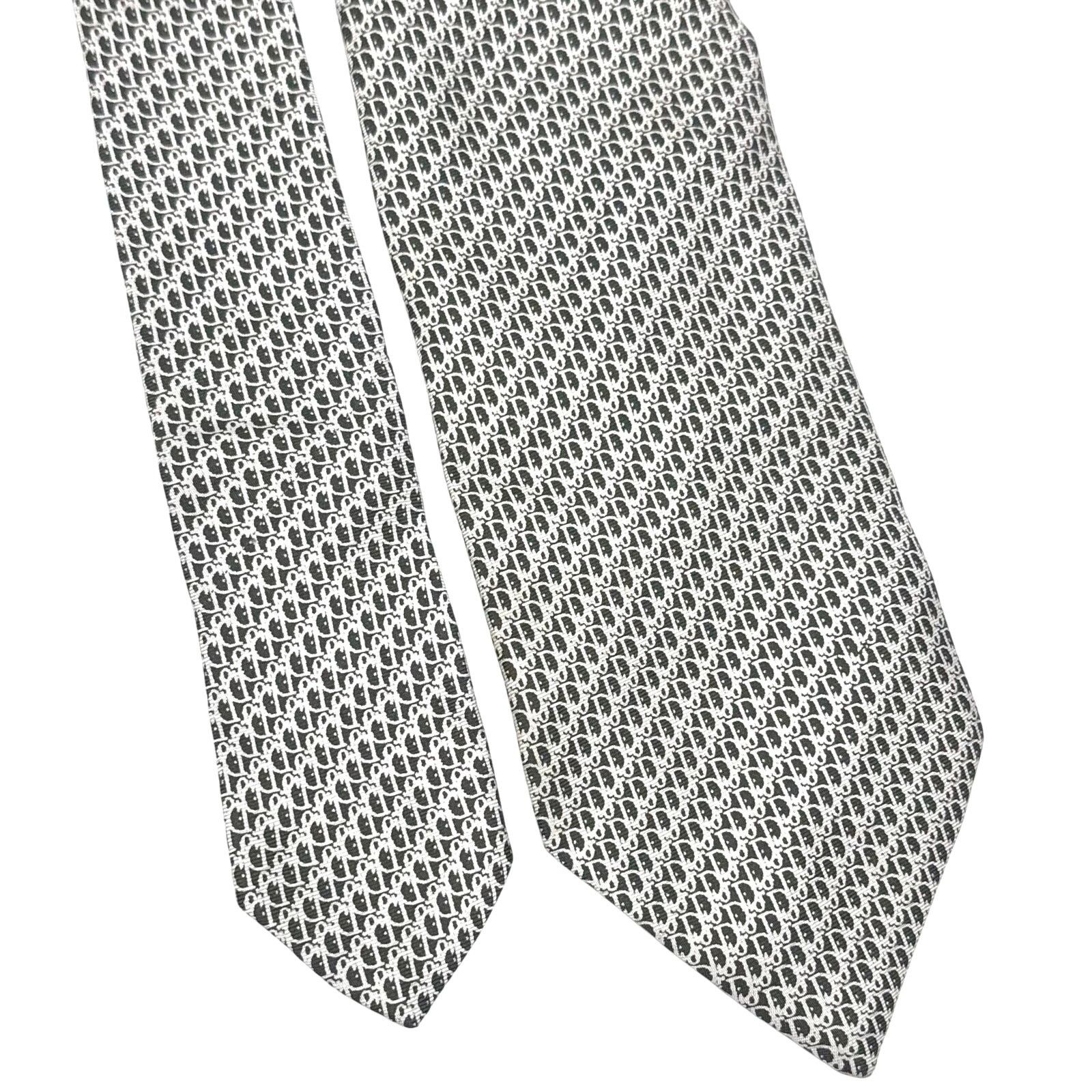 Christian Dior Monsieur Christian Dior Oblique Pattern Tie Size ONE SIZE - 4 Thumbnail
