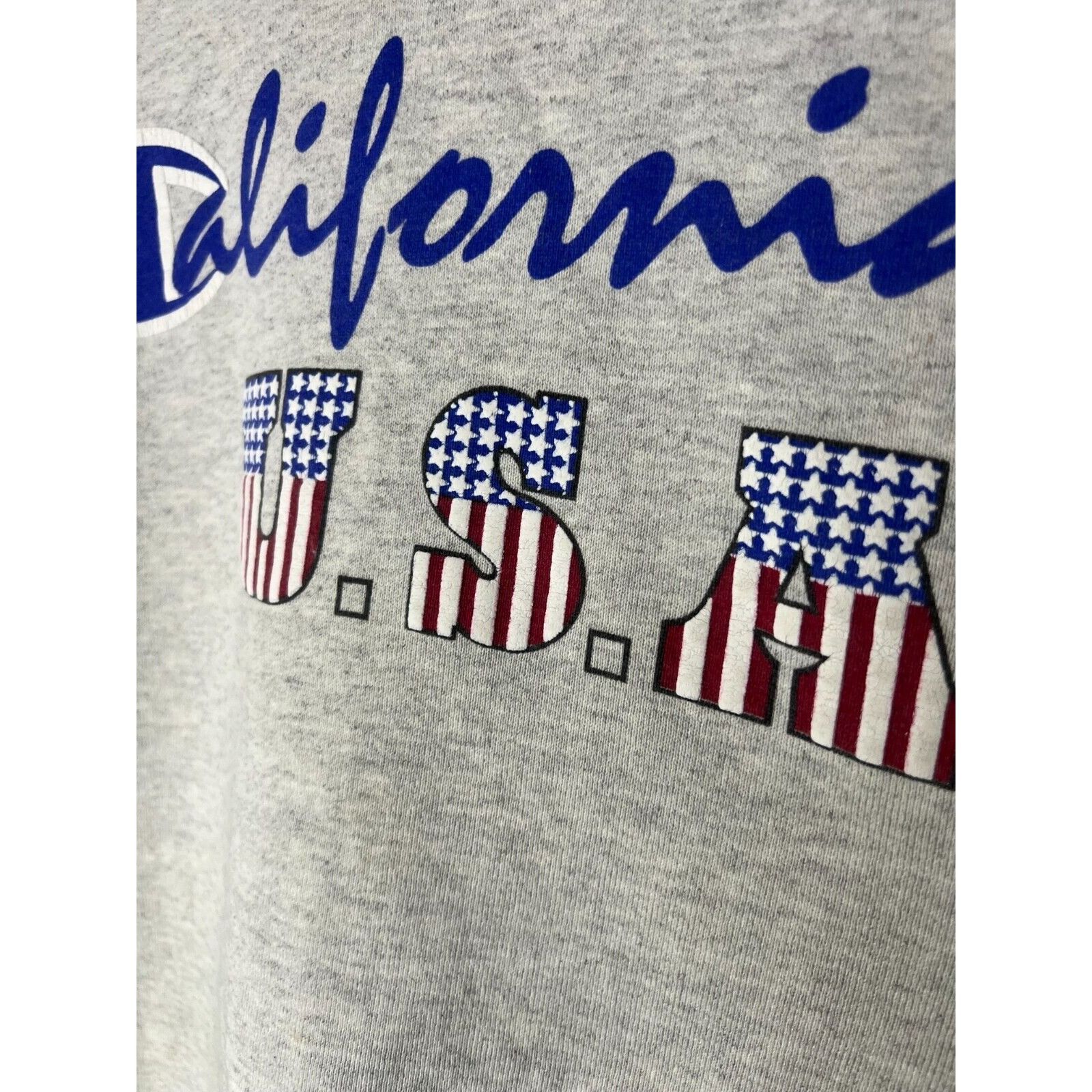 Champion × Vintage Vintage California USA Champion Gray Sweatshirt Crewneck Siz Size L / US 10 / IT 46 - 3 Thumbnail