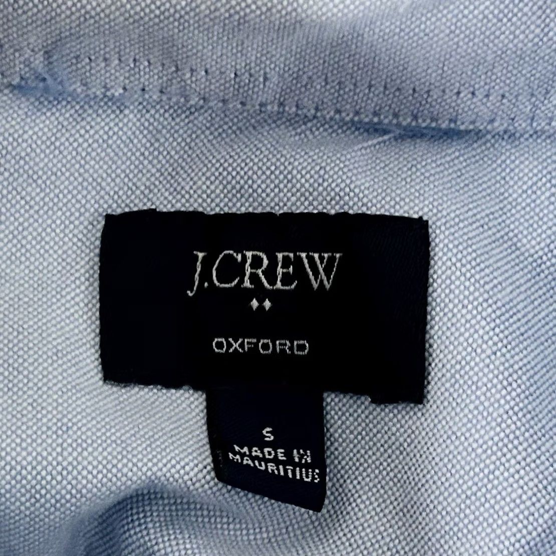 J.Crew J.CREW Small Oxford Shirt Blue Anchor Print Short Sleeve 100% Cotton Button-Down Shirt Mens XS? Size US S / EU 44-46 / 1 - 3 Thumbnail