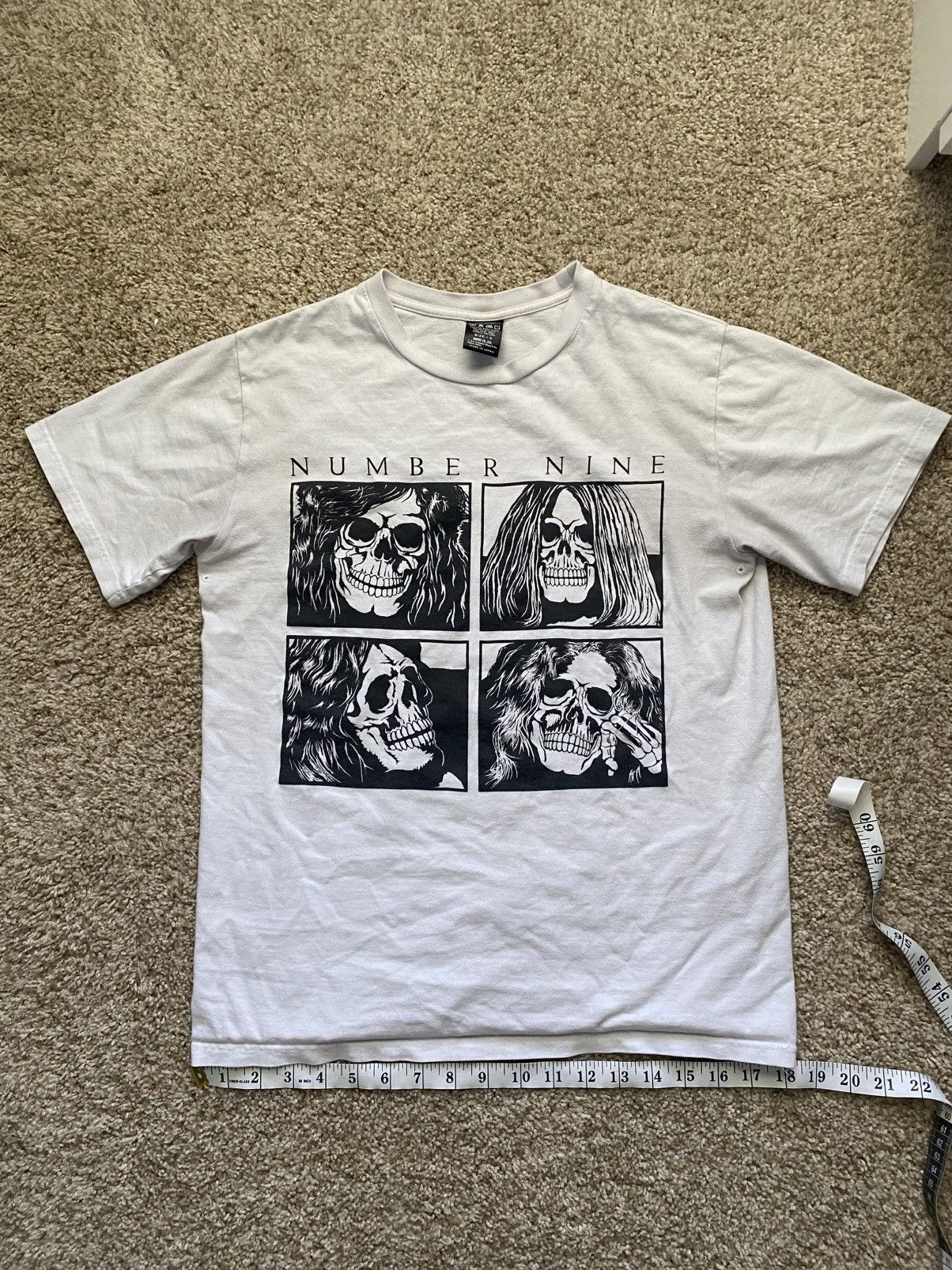 Number (N)ine NUMBER (N)INE SSO5 LED ZEPPELIN SKULL TEE | Grailed