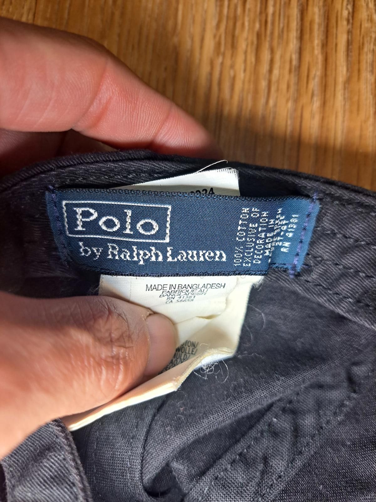 Polo Ralph Lauren VINTAGE Polo Ralph Lauren Hat Black Cotton Adjustable 2T-4T Size ONE SIZE - 3 Thumbnail