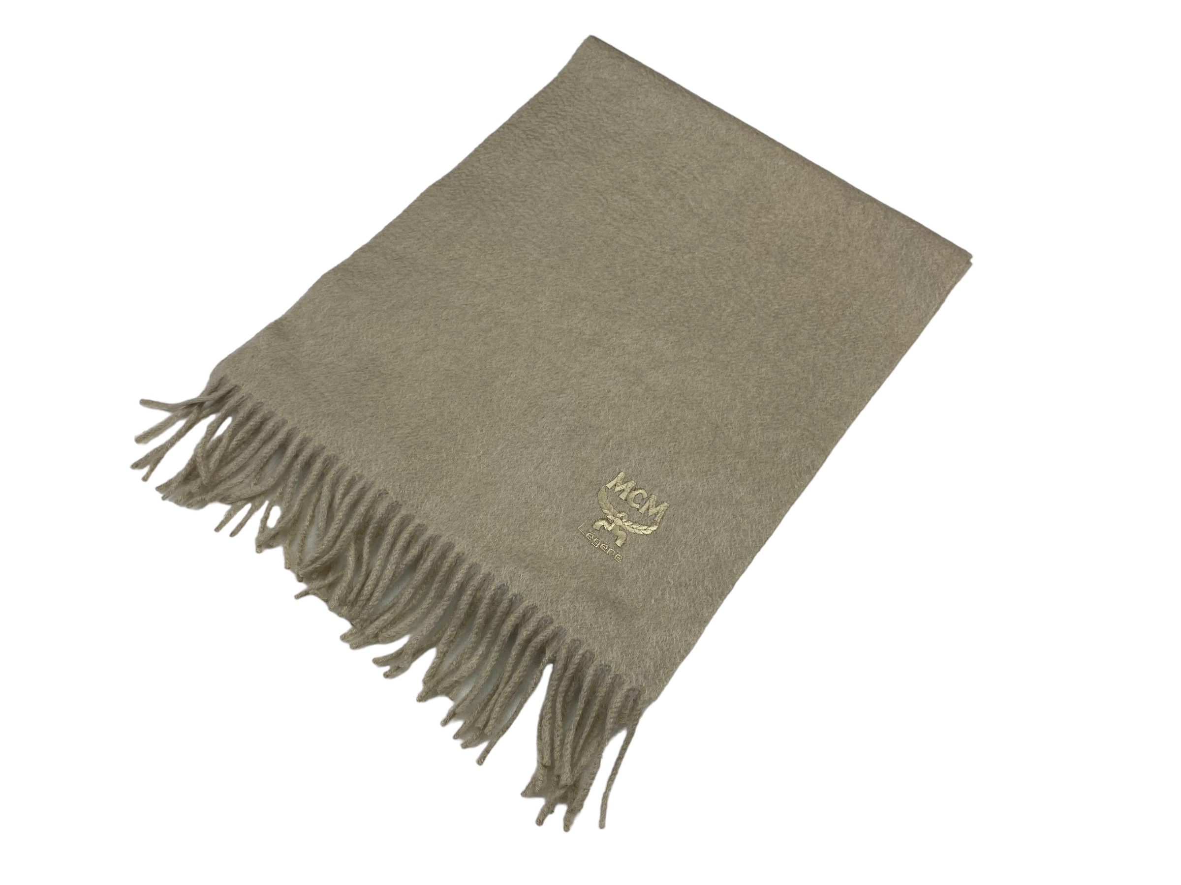 MCM × Vintage MCM Legere scarf Embroidery Wool Vintage Scarves Size ONE SIZE - 4 Thumbnail