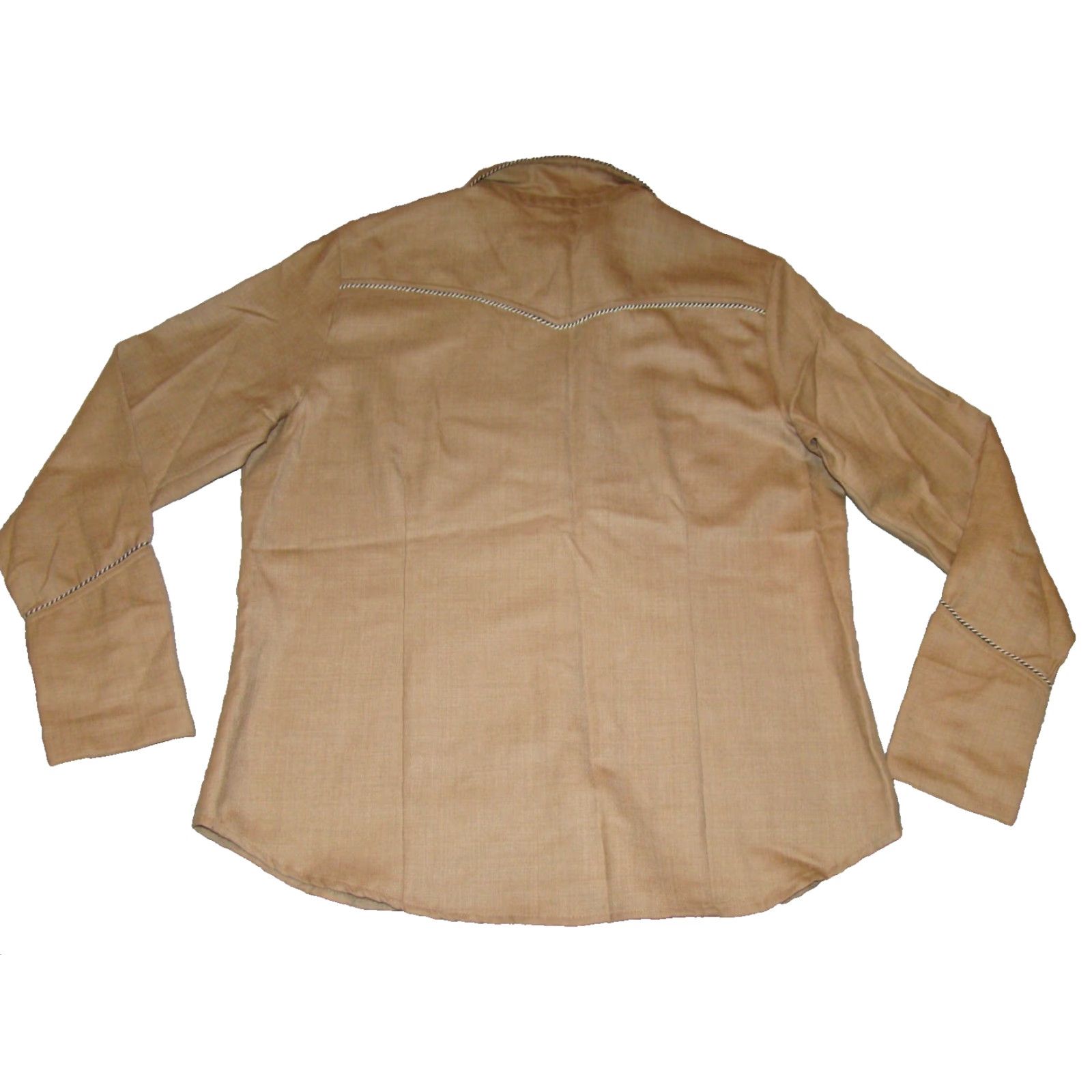 Pendleton VINTAGE Pendleton Zephyr Cloth Womens L Virgin Wool Long Sleeve Brown Yoked Snap Shirt Size L / US 10 / IT 46 - 7 Thumbnail