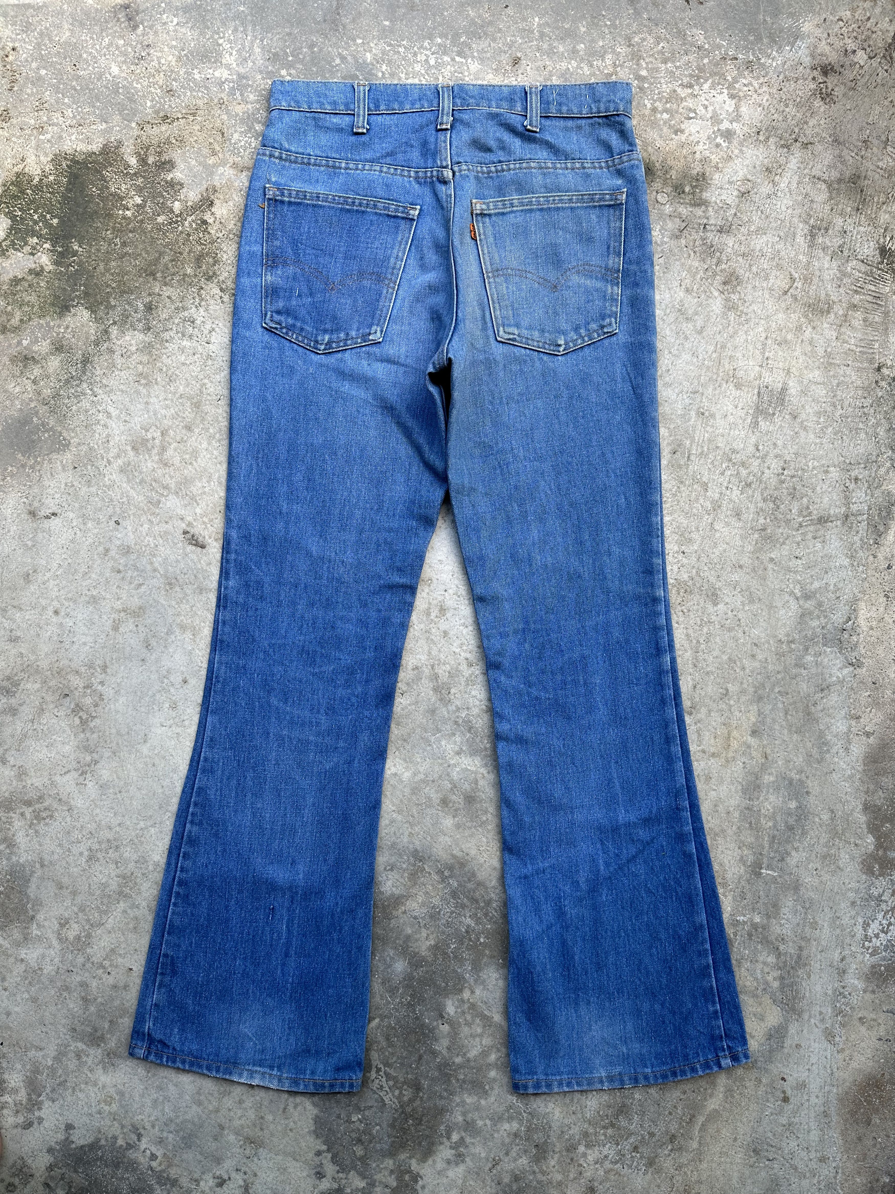 Levi's Rare!! 70s 646 Orange Tab Talon 42 Flare Bell Bottom Jeans Size US 32 / EU 48 - 5 Thumbnail