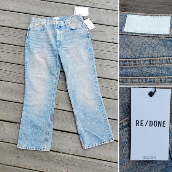RE/DONE RE/Done 70s Tinted Blush Loose Flare High Rise Waisted Mom J Size 31" - 8 Thumbnail