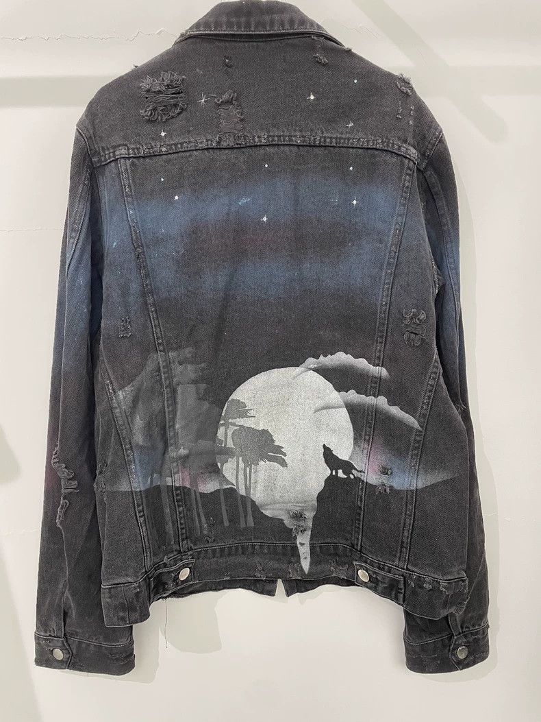 Amiri Amiri Black and gray denim design jacket 2501-Nextarrow Size US M / EU 48-50 / 2 - 2 Thumbnail