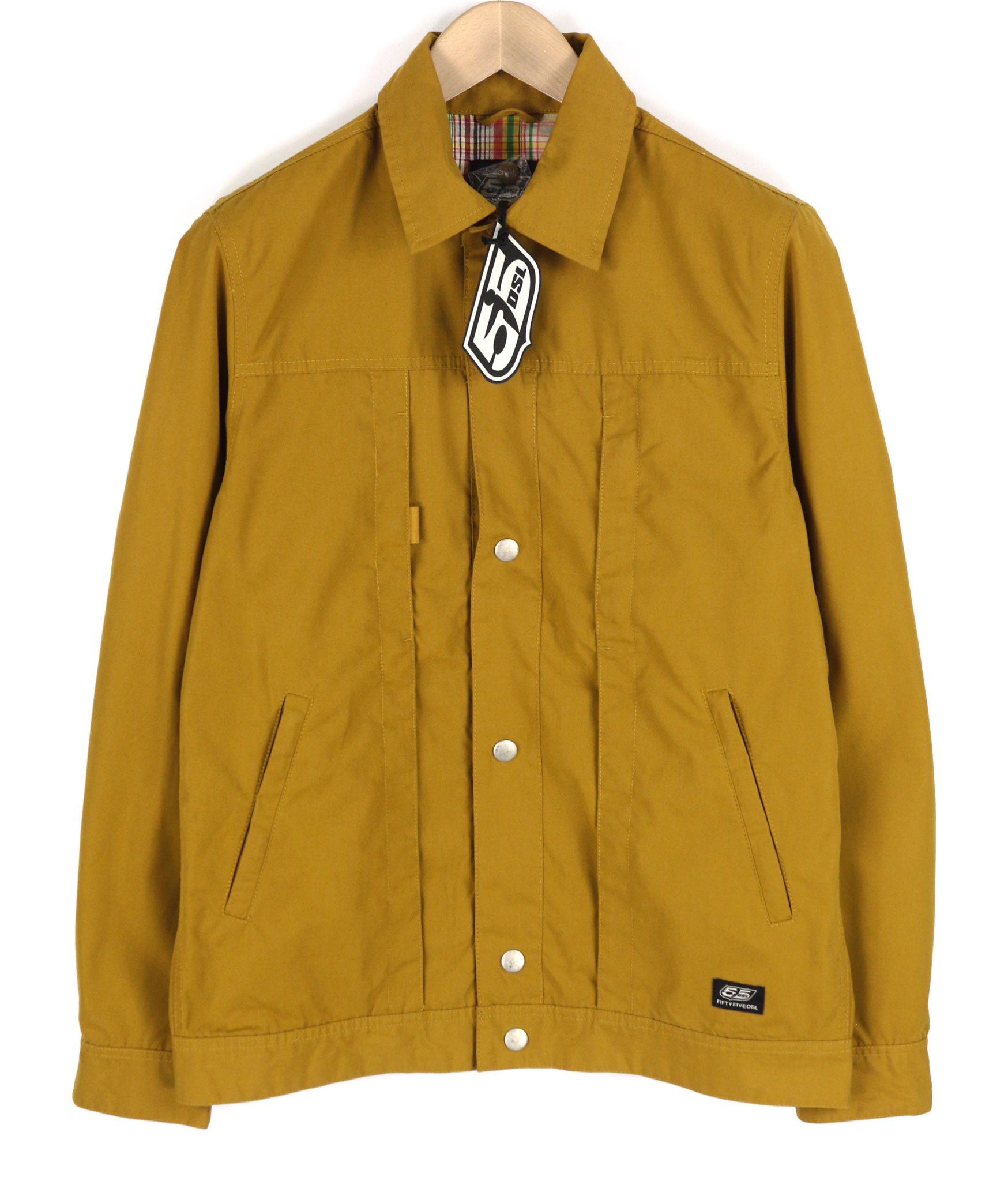 Diesel JERKLEY M 55DSL Snap Button Mustard Jacket 40229 Size US M / EU 48-50 / 2 - 1 Thumbnail