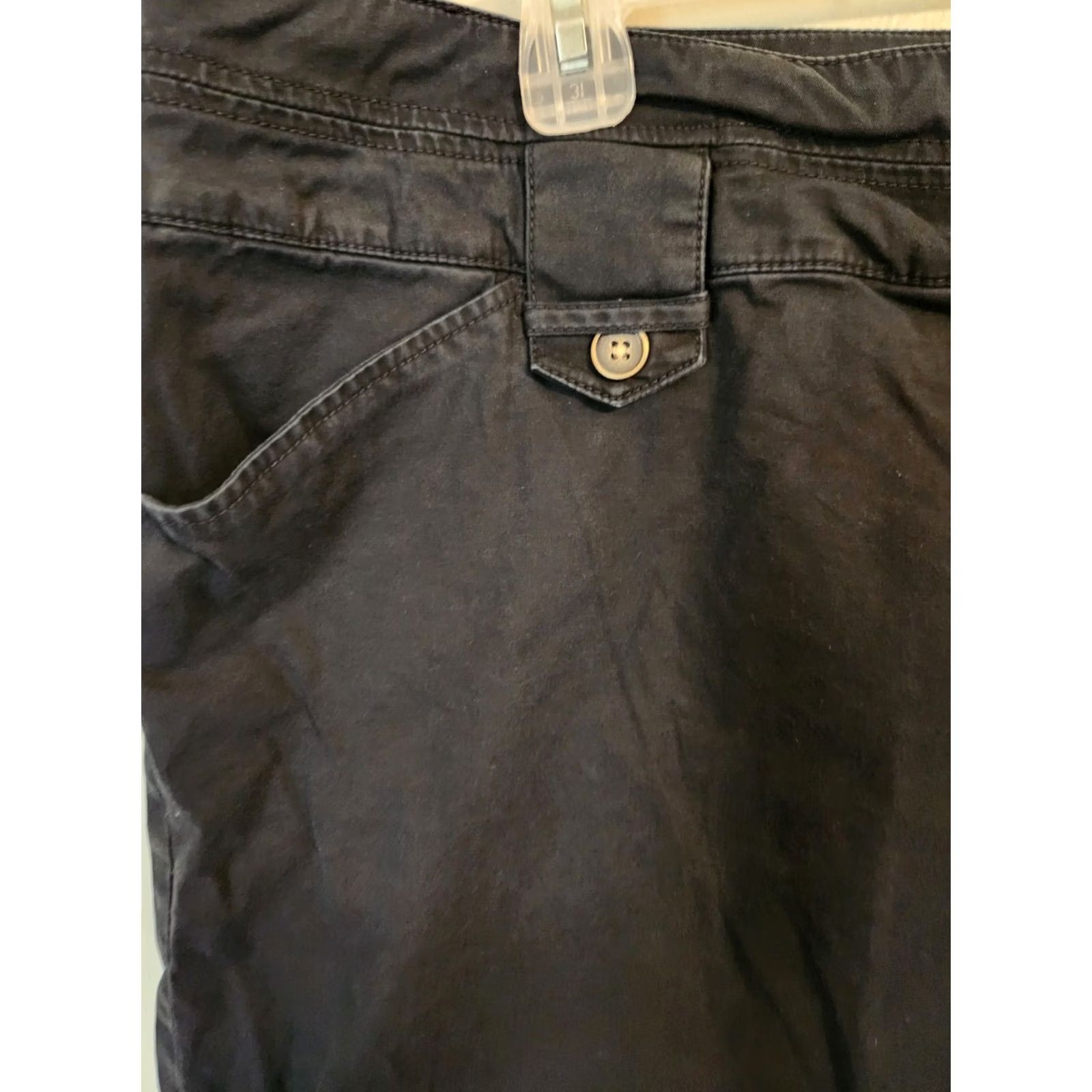 Vintage Venezia Black Bermuda Casual Shorts 24 Plus Size 42" / US 20 - 4 Thumbnail
