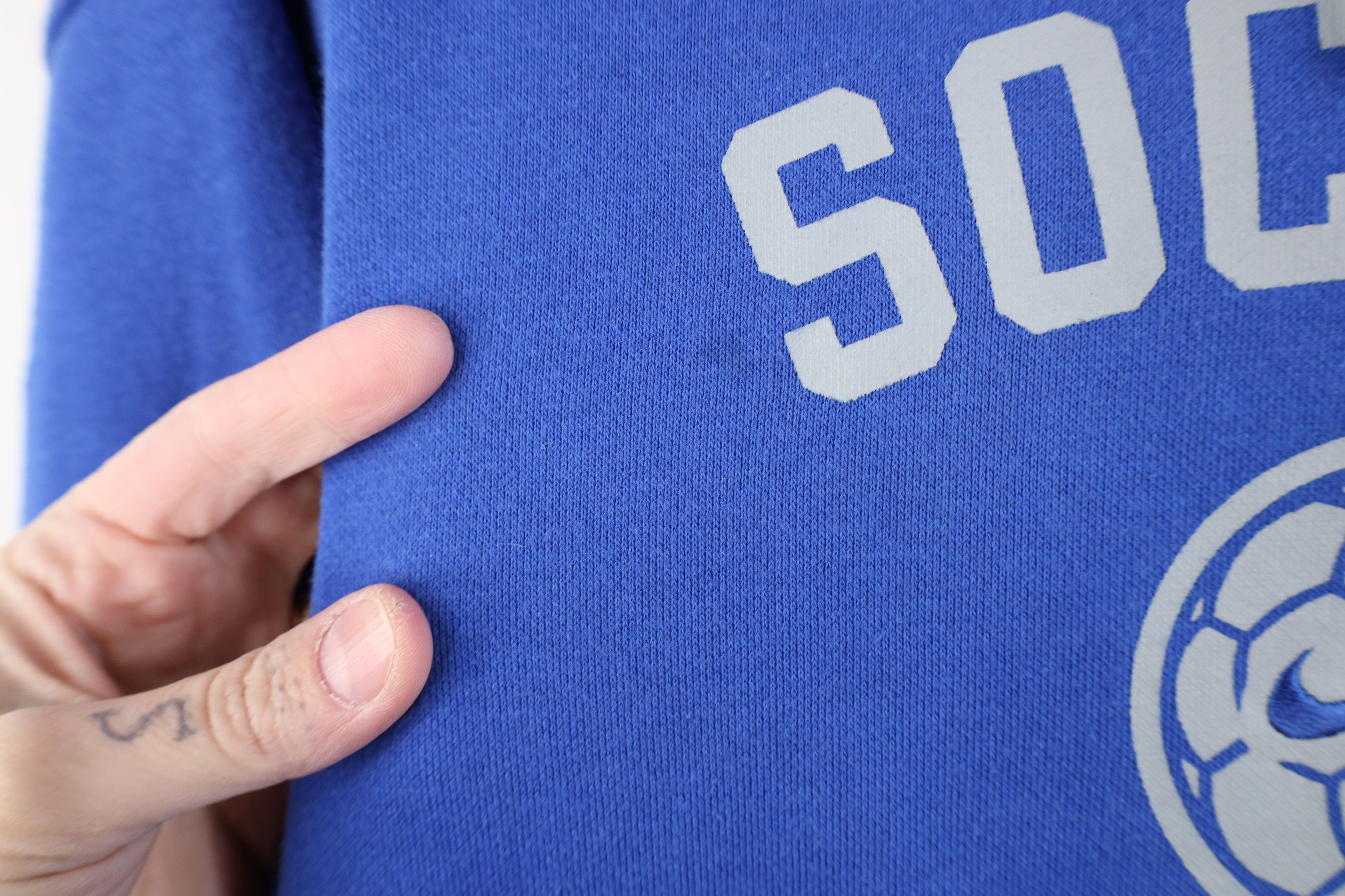 Nike Vintage Nike Soccer Scott Center Swoosh Hoodie Sweatshirt Size US L / EU 52-54 / 3 - 5 Thumbnail