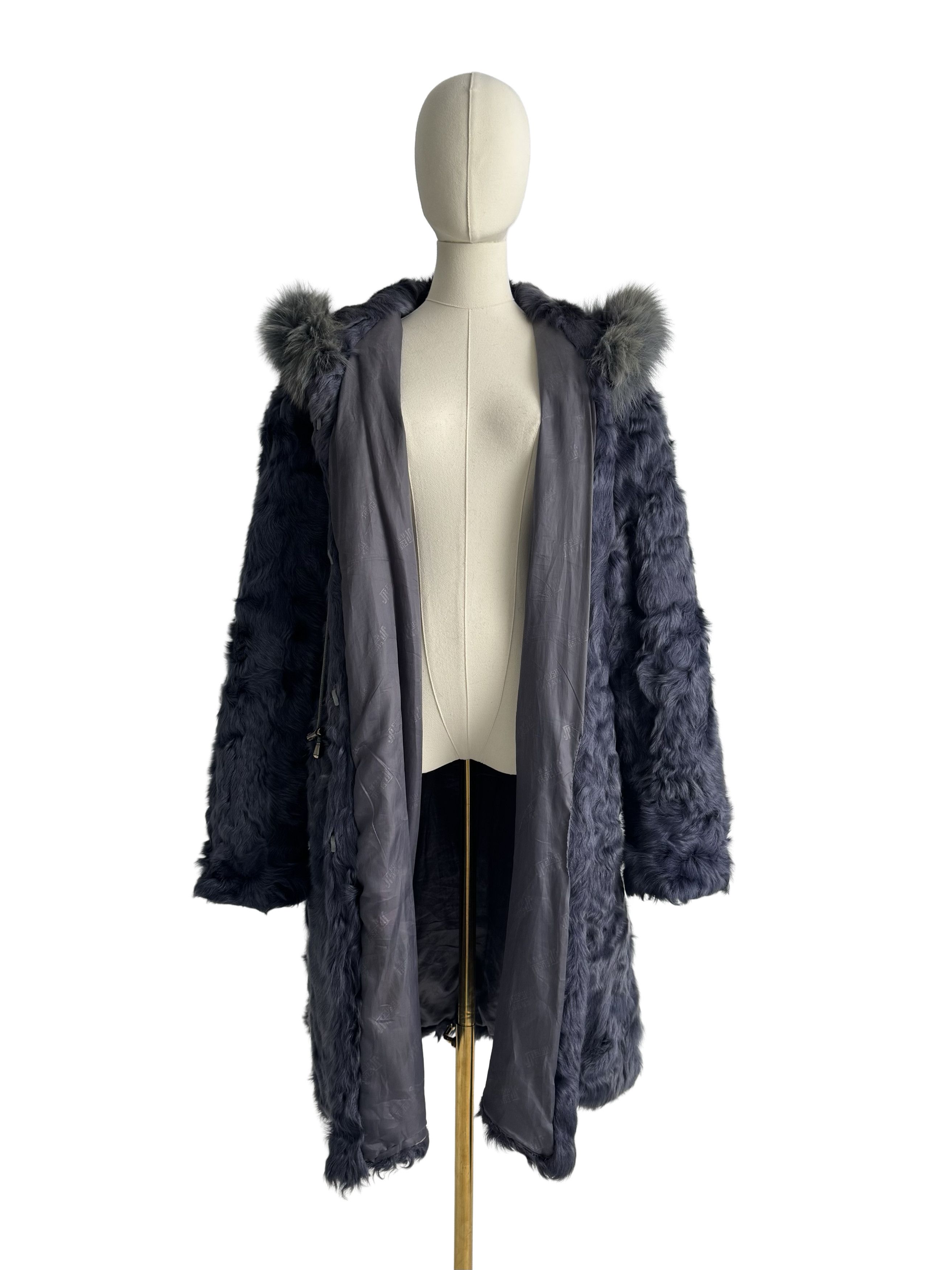 Vintage Vintage Real Fur Hooded Coat Size XL / US 12-14 / IT 48-50 - 4 Thumbnail