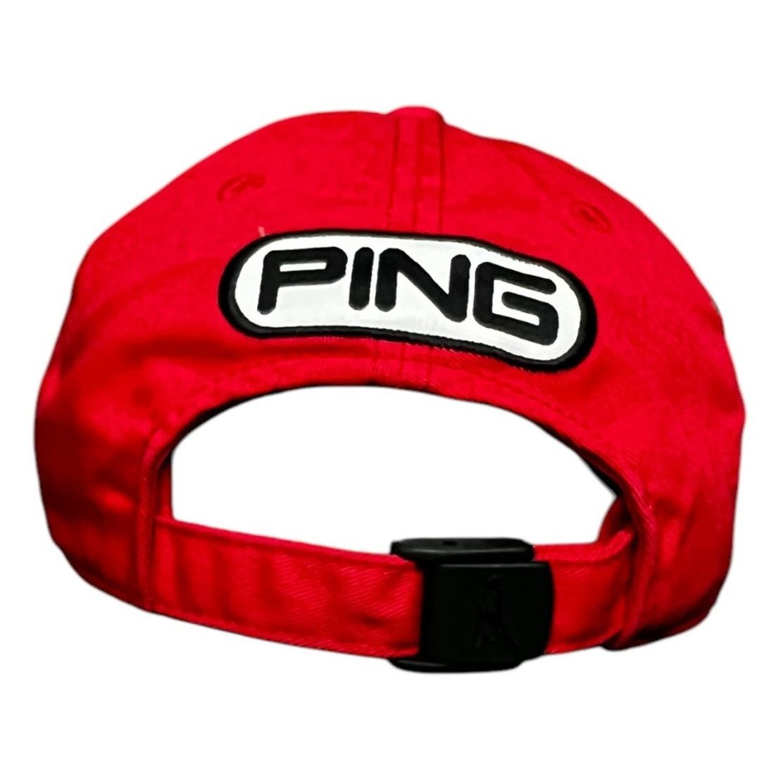 PING Ping G10 Hat Cap Red Adjustable Strapback Golf Tournament Size ONE SIZE - 2 Thumbnail