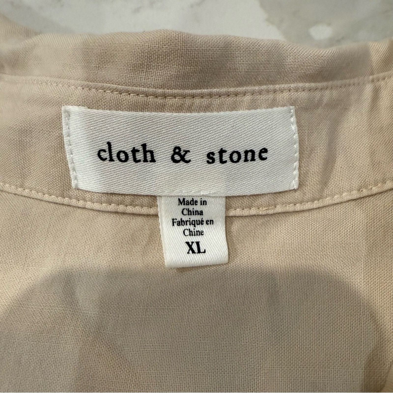 Anthropologie Cloth & Stone x Anthropologie Button Down Blouse Womens XL Size XL / US 12-14 / IT 48-50 - 3 Thumbnail