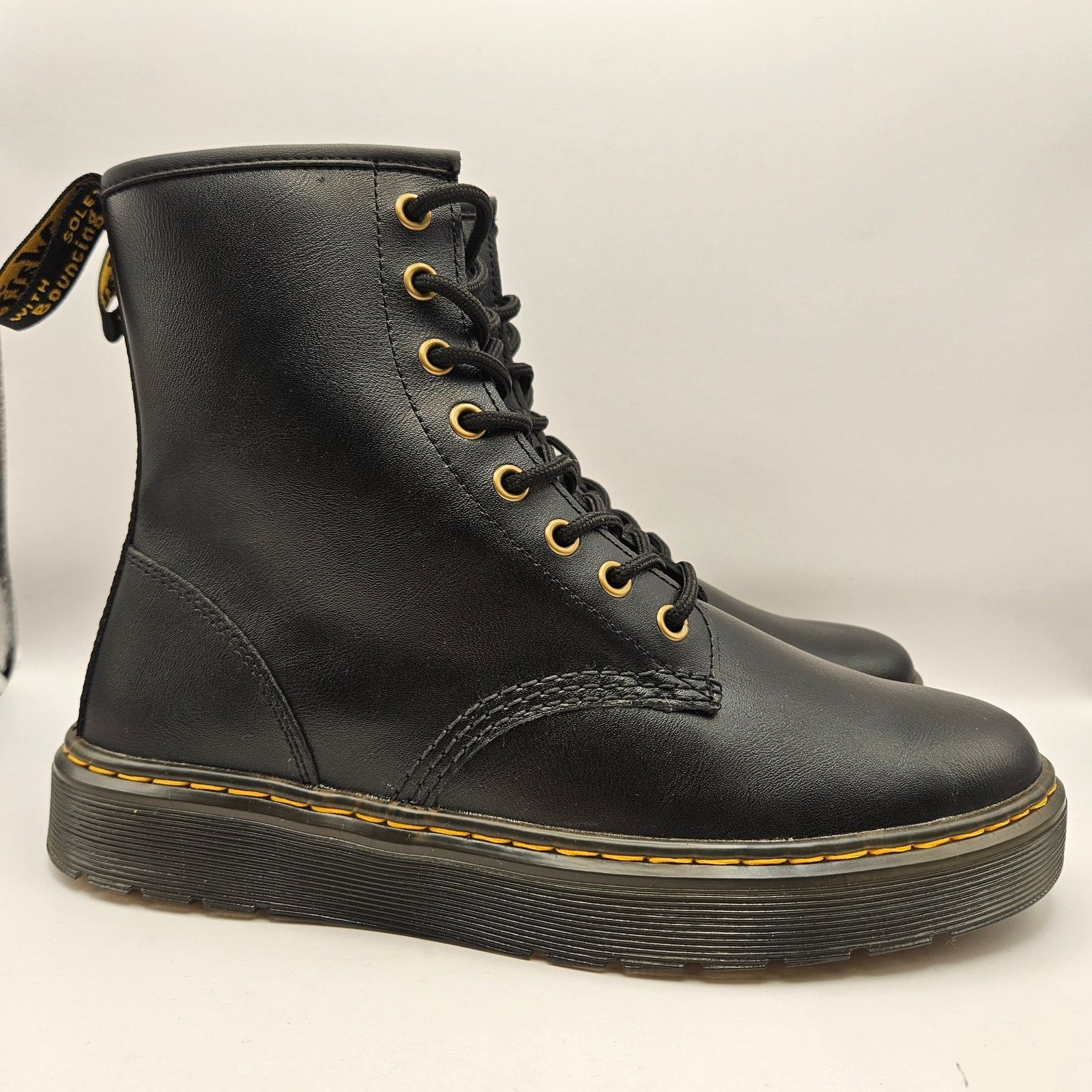 Dr. Martens DR. MARTENS MEN'S 7 WOMEN'S 8 ZAVALA VEGAN FLAT BOOTS NWOB Size US 7 / IT 37 - 4 Thumbnail