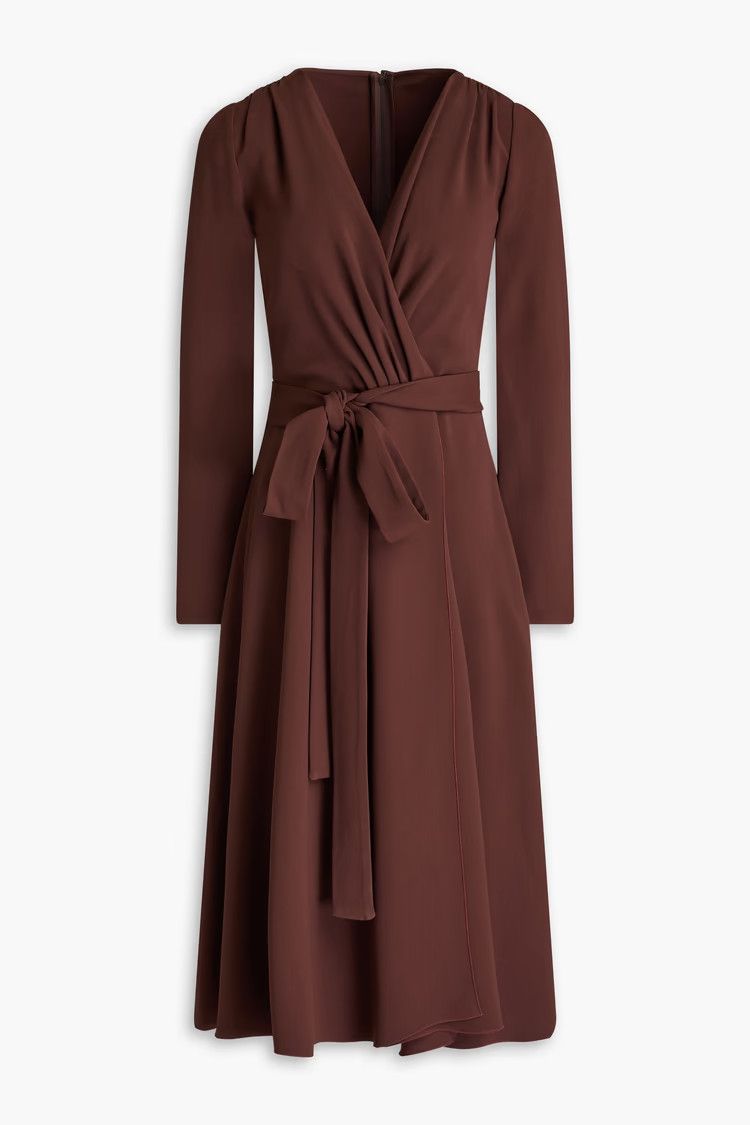 Dolce & Gabbana o1y0825 Midi Dress in Chocolate Brown Size XS / US 0-2 / IT 36-38 - 1 Thumbnail