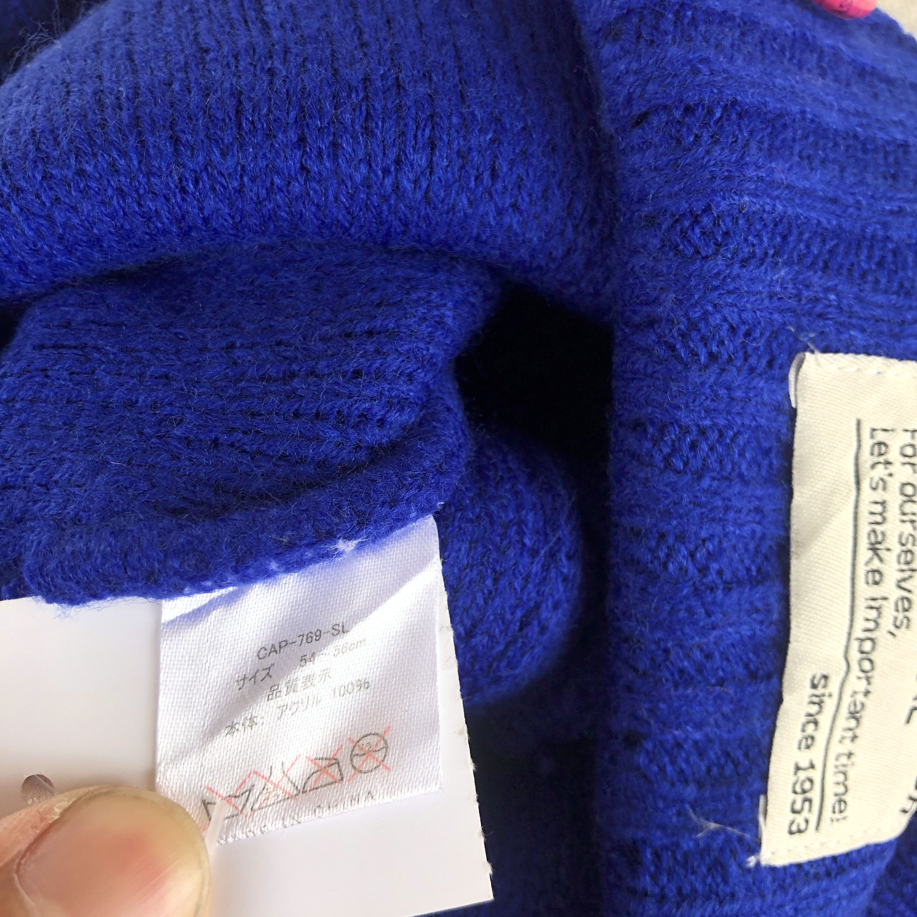 Japanese Brand × Vintage Vintage Y2K Cable Knit Beanie Pom Pom Snow Caps Hats Size ONE SIZE - 6 Thumbnail
