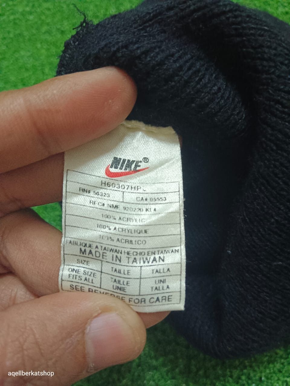Nike VTG 90S NIKE Taiwan Embroidered Logo Beanie Size ONE SIZE - 8 Thumbnail
