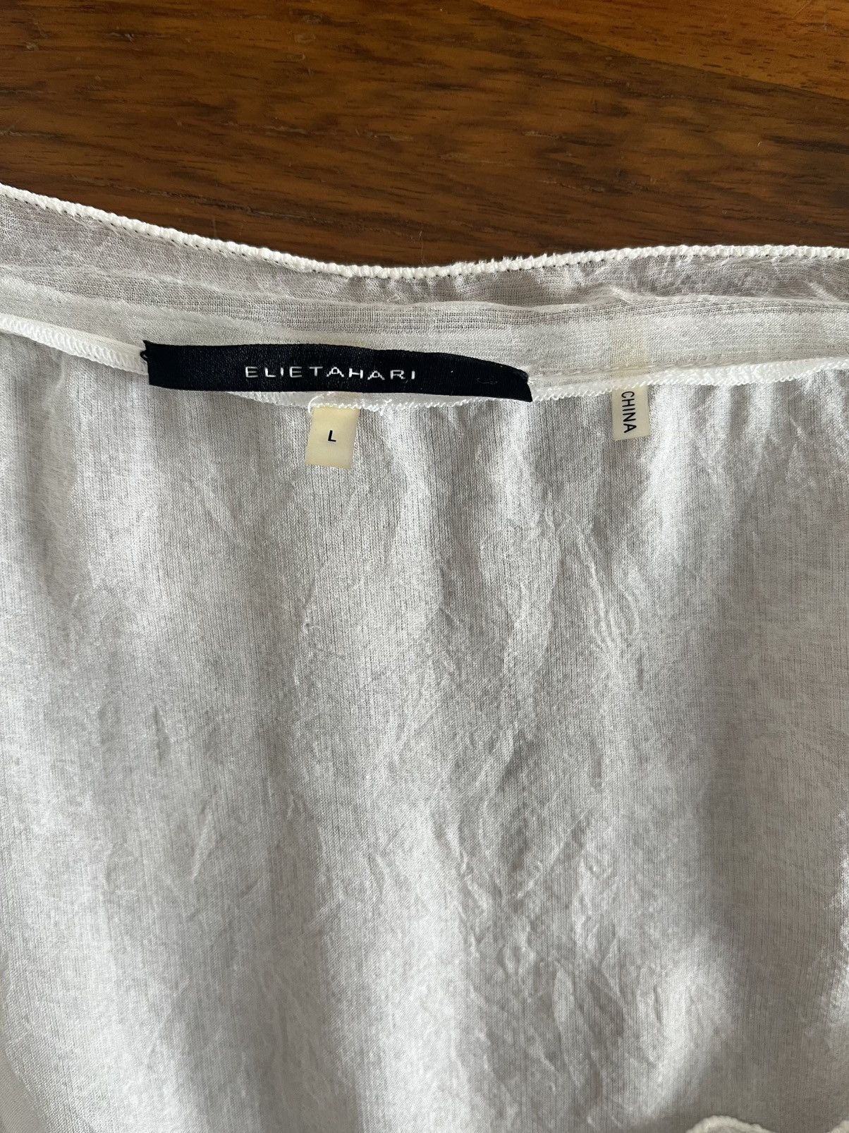 Elie Tahari Elie Tahari Silk Top Size L / US 10 / IT 46 - 4 Thumbnail