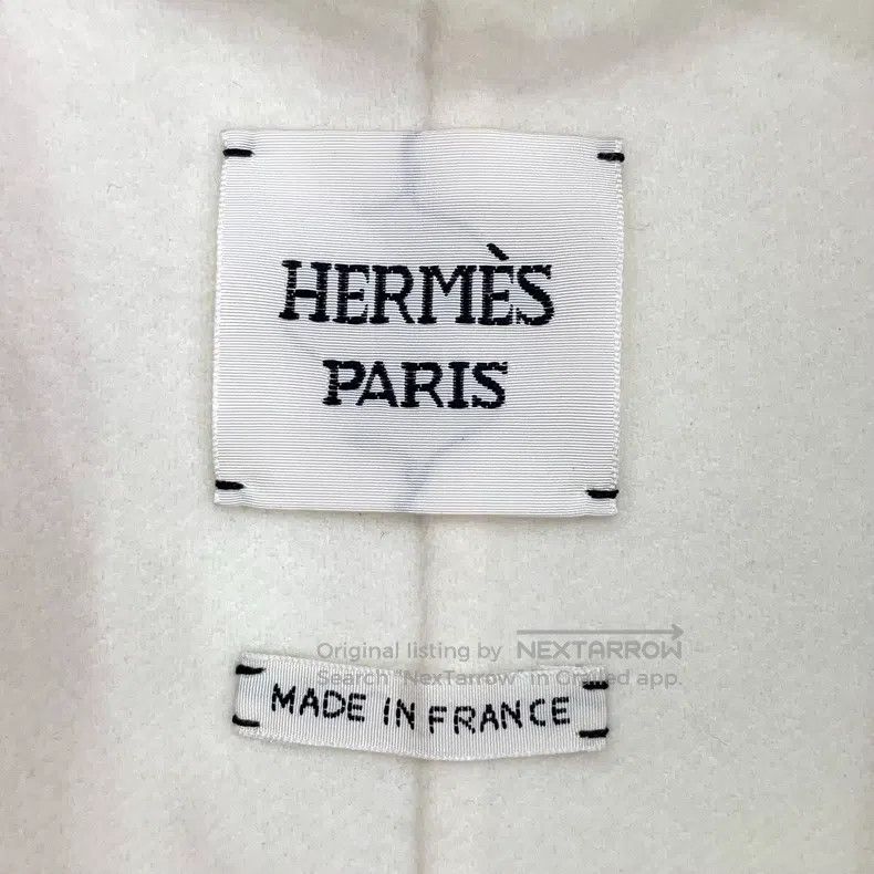 Hermes Hermes White Cashmere Single-Breasted Coat Size XXS / US 00 / IT 34 - 5 Thumbnail