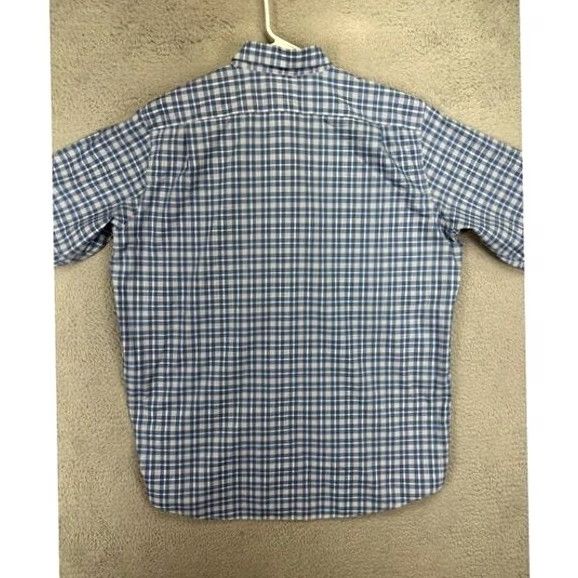 Vintage L.L. Bean Shirt Mens XL Tall Blue Plaid Button-Down Wrinkle Resistant Traditional Fit Casual Size US XL / EU 56 / 4 - 2 Thumbnail