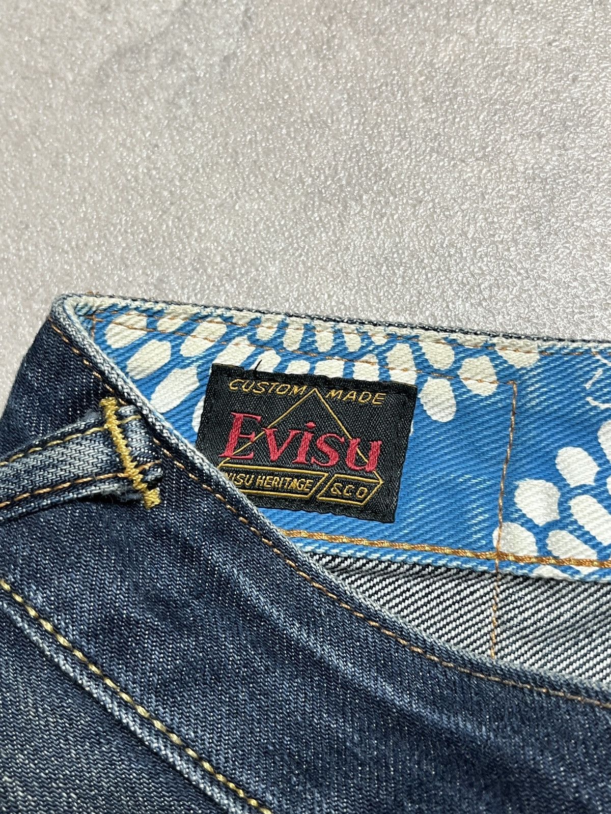 Evisu Evisu Embroidered Seagull Selvedge Denim Jeans Size US 32 / EU 48 - 8 Thumbnail