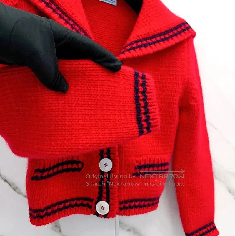 Miu Miu Miu Miu Red Wool Long Sleeve Top . Size XS / US 0-2 / IT 36-38 - 4 Thumbnail