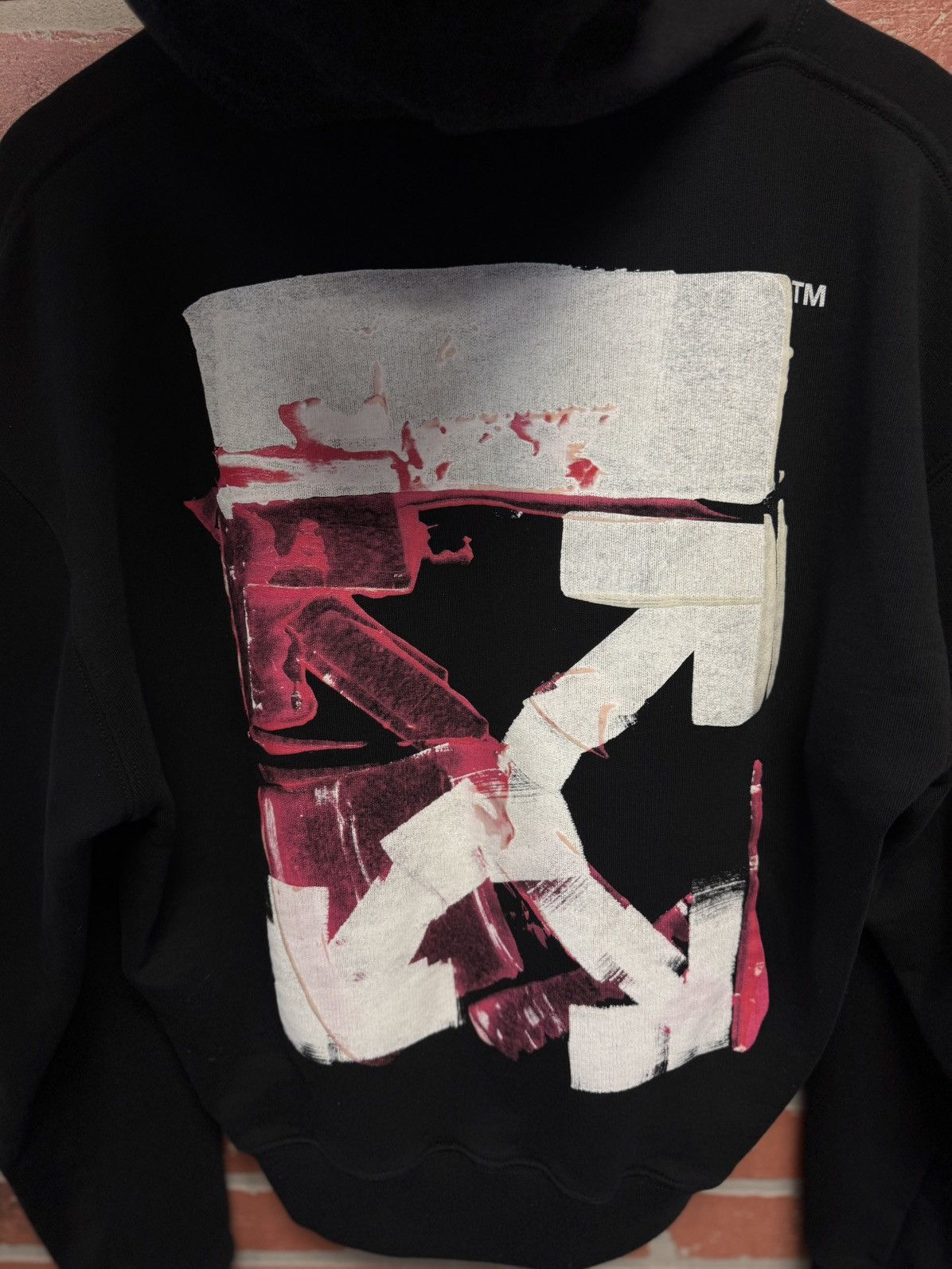 Off-White Off White Arrow Hoodie Size Small Pre Owned 🧼 Size US S / EU 44-46 / 1 - 8 Thumbnail