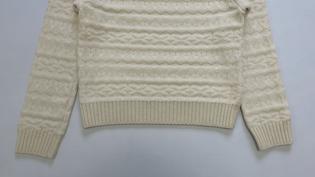 Takahiromiyashita The Soloist. Patterned Cream Wool Sweater Size US M / EU 48-50 / 2 - 13 Thumbnail