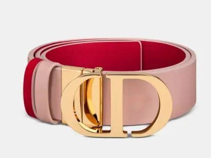 o1w1db11024 Size: 80 / Montaigne Reversible Belt Red Beige