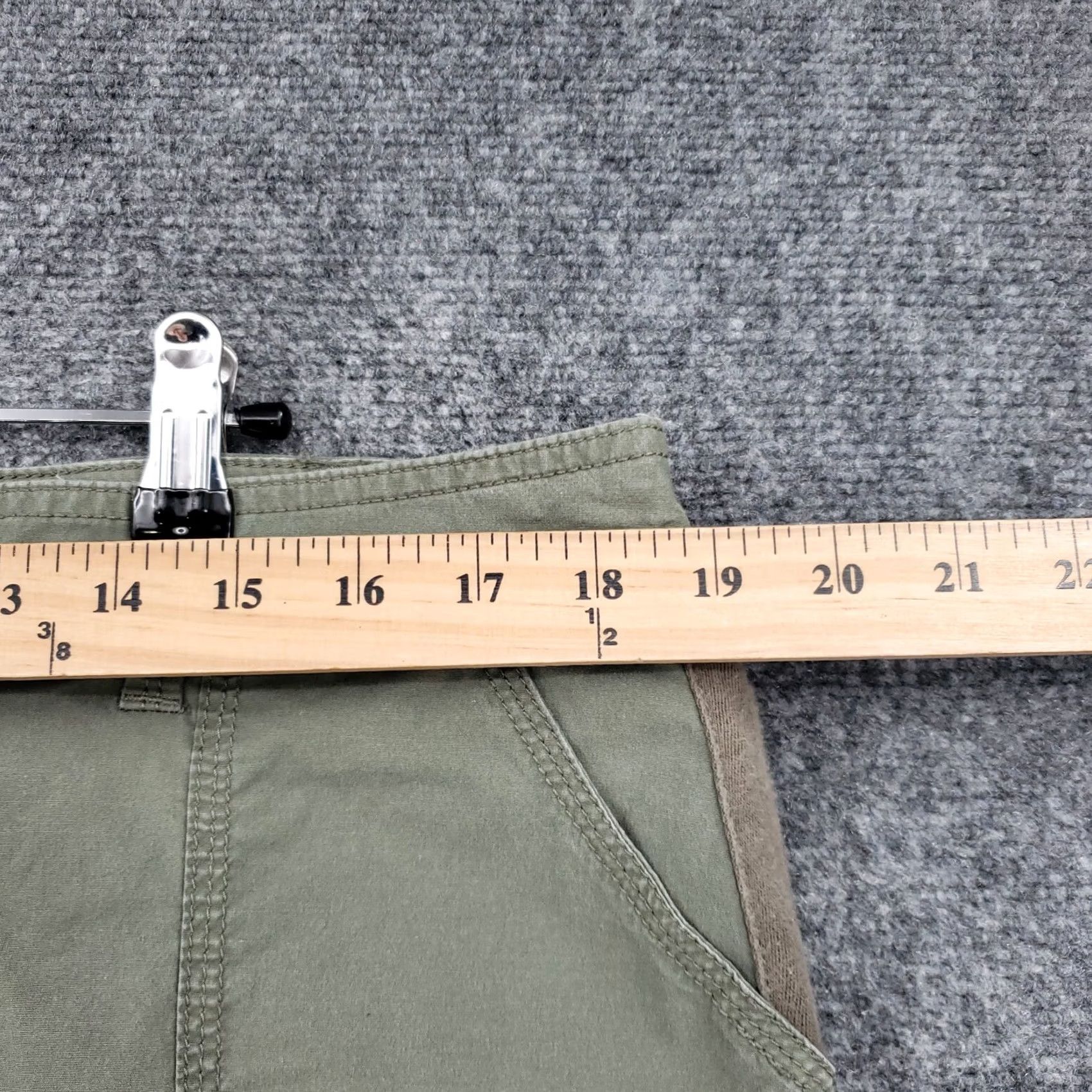 Croft & Barrow Croft & Barrow Skort Womens 18 Plus Green Short Skirt Stretch Comfort Pockets Zip Button Casual Travel Summer Spring Fall Plus Womens Green Skort 18 Size 40" / US 18 - 5 Thumbnail