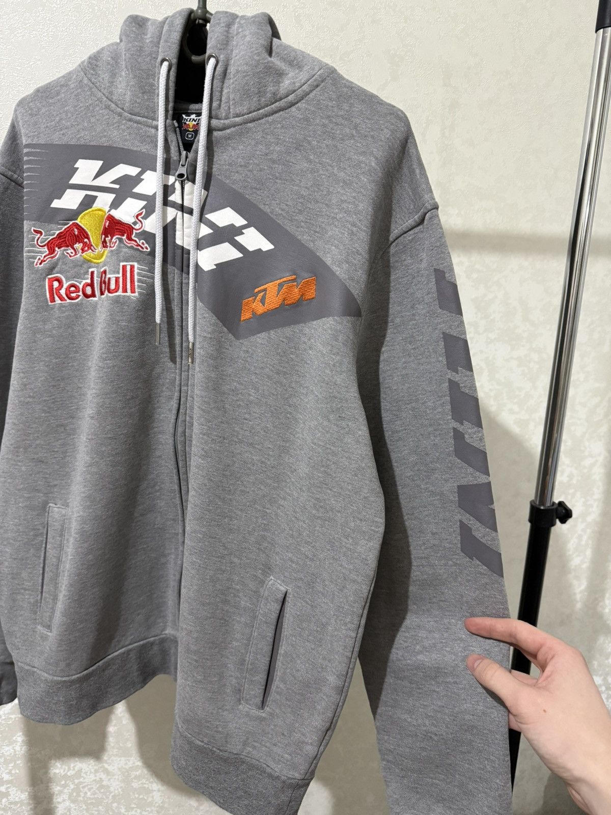 RED BULL KING RACING KTM ZIP HOODIE MOTORRAD JACKET HOODED